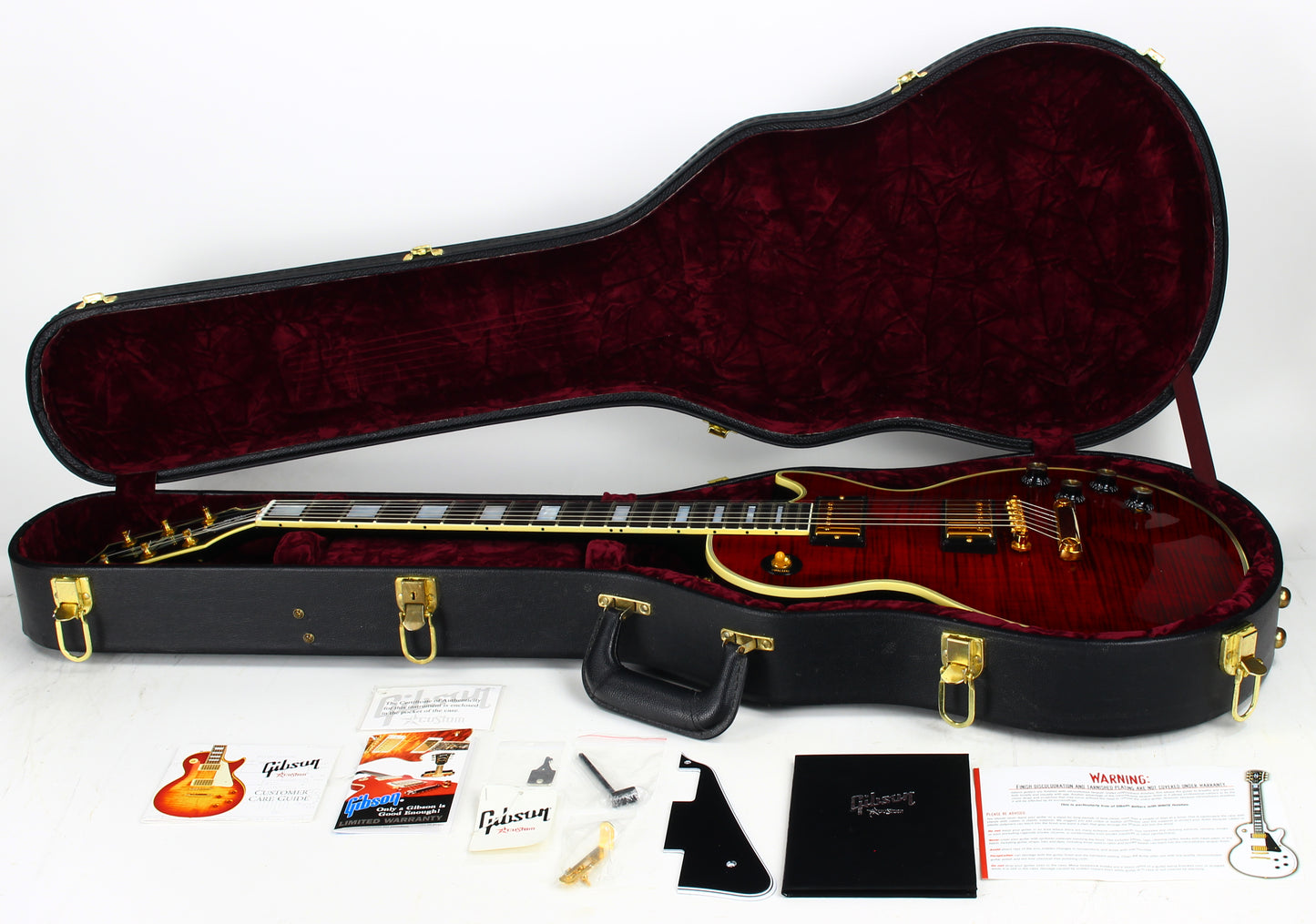 RED TIGER! Gibson Custom Shop 1968 Reissue Les Paul Custom - Figured, '68 Historic Flametop! Fire, Ebony Board!