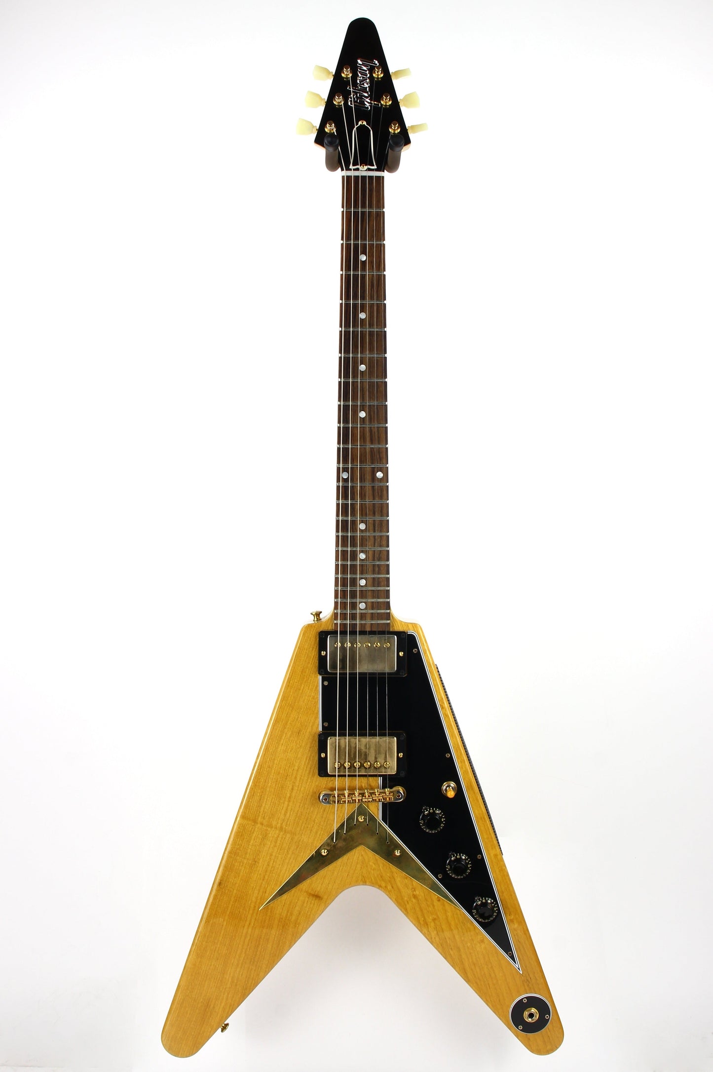 2022 Gibson Custom Shop Historic 1958 Korina '58 Flying V Reissue - Natural, Black Pickguard, SUPER LIGHT!