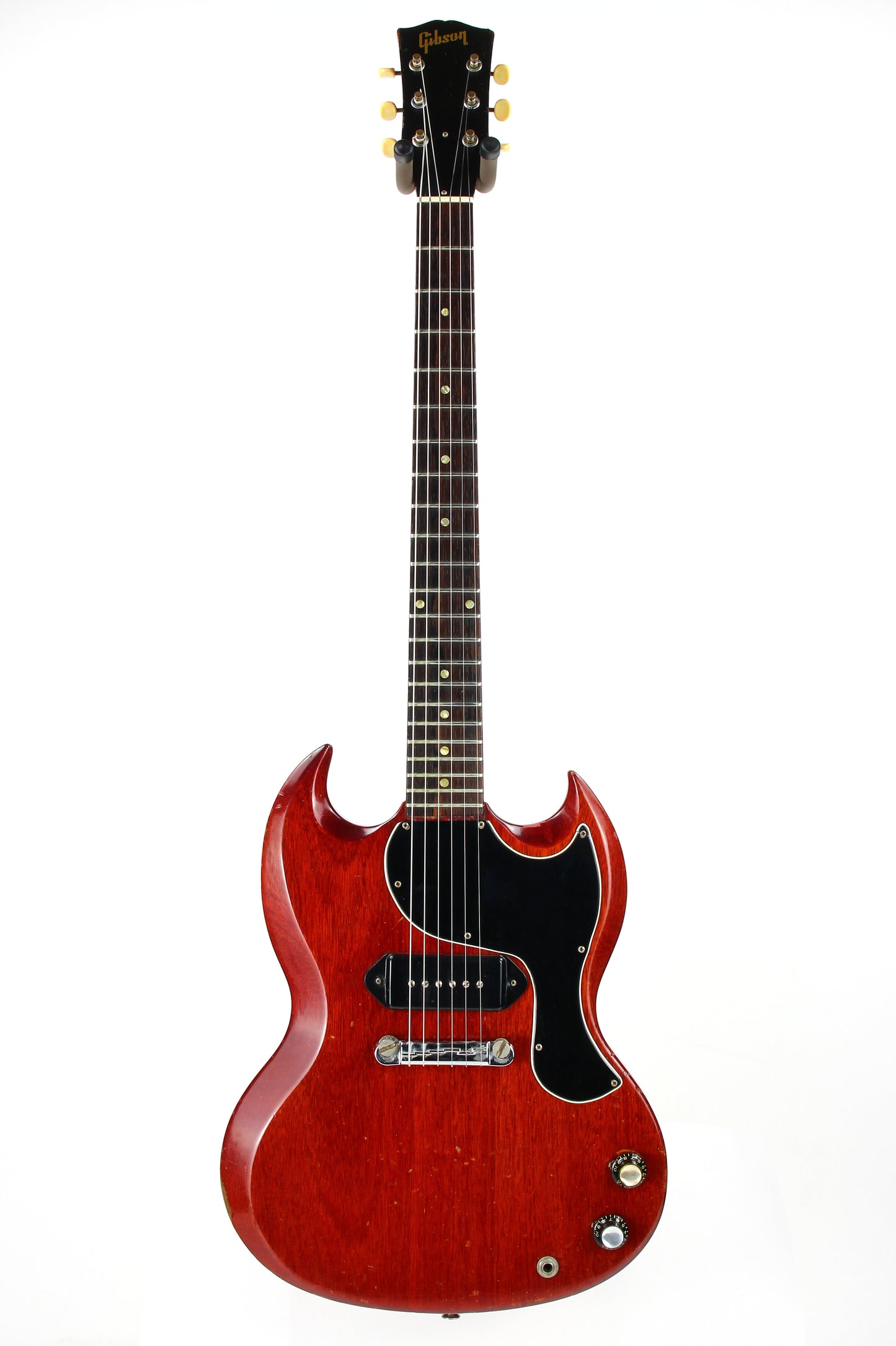 Early 1965 Gibson SG Jr. Junior WIDE NUT Cherry Red | No breaks, No refins Les Paul 1964 spec