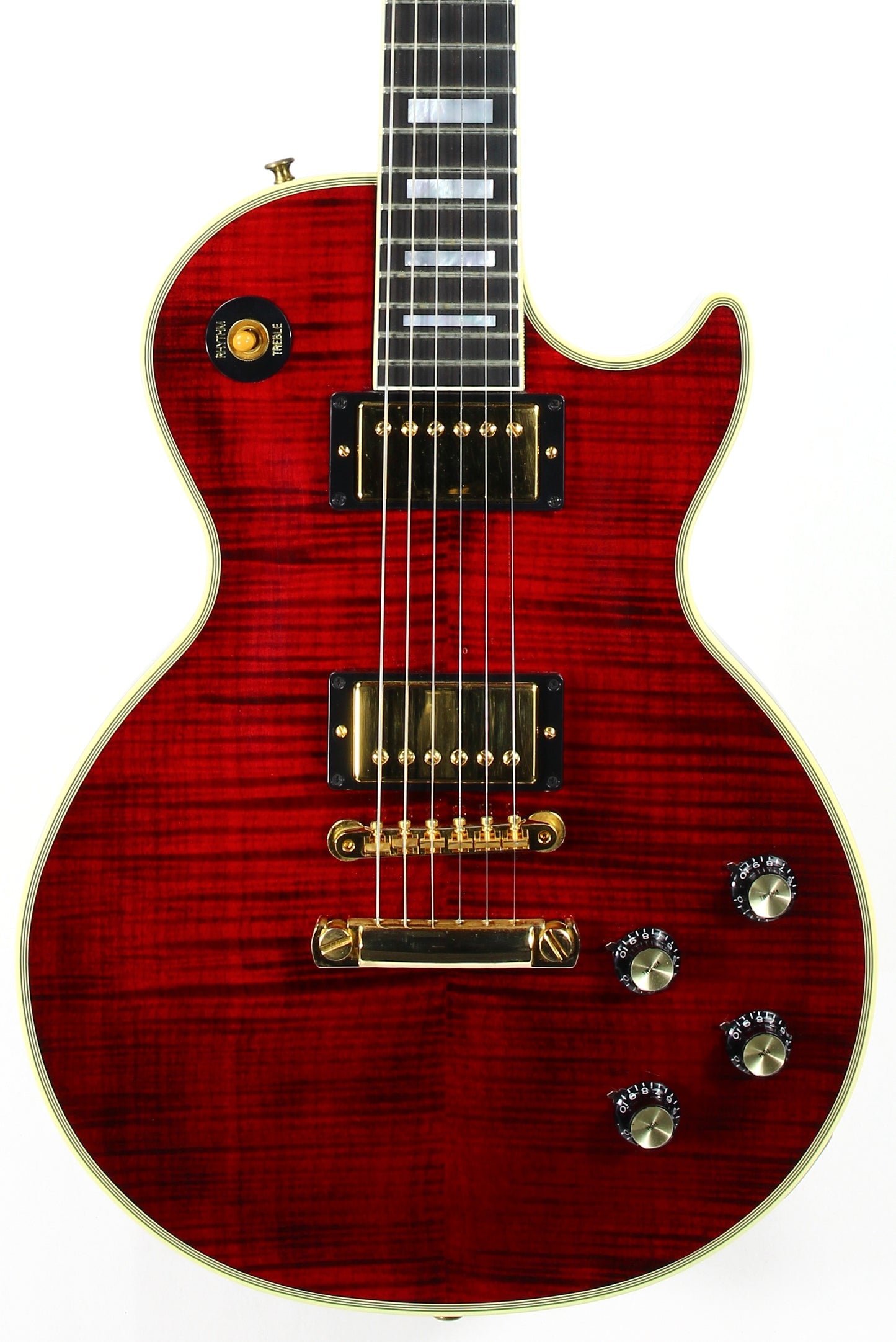 RED TIGER! Gibson Custom Shop 1968 Reissue Les Paul Custom - Figured, '68 Historic Flametop! Fire, Ebony Board!