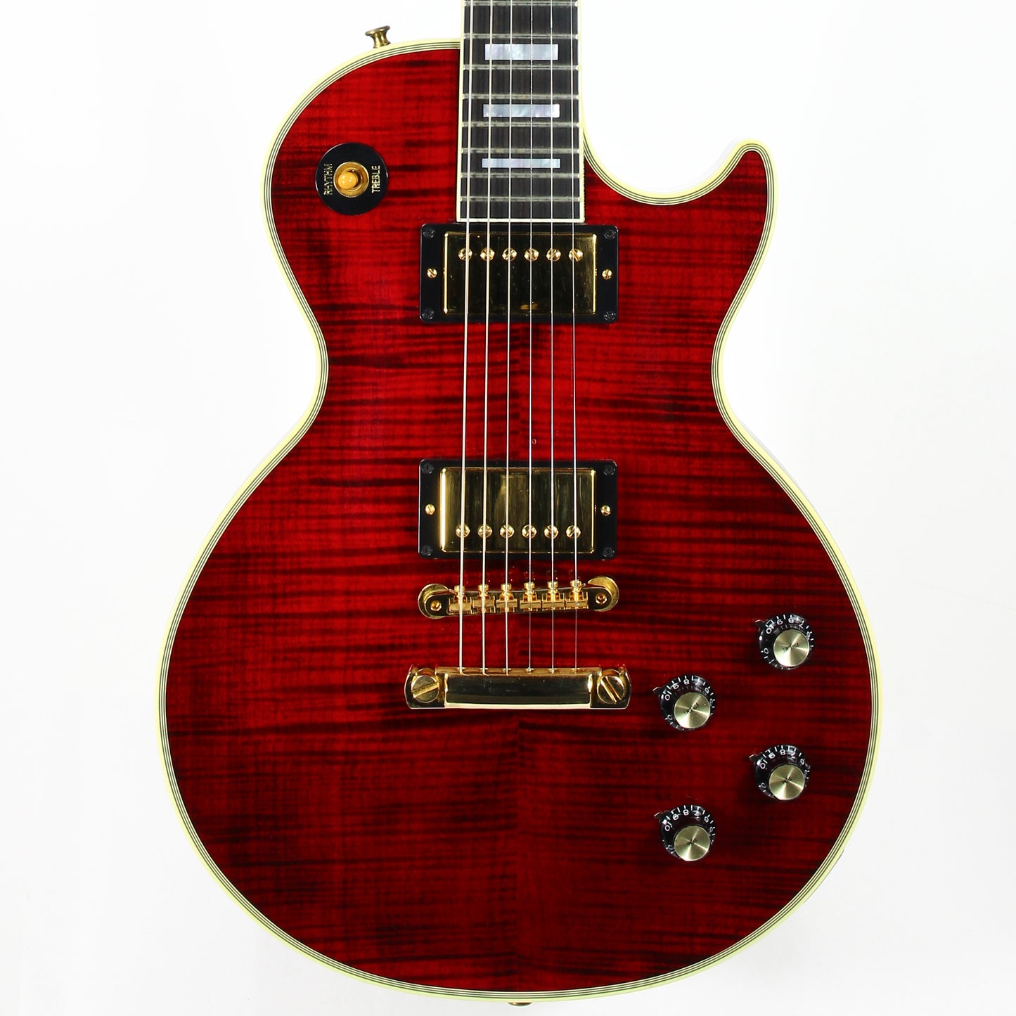 RED TIGER! Gibson Custom Shop 1968 Reissue Les Paul Custom - Figured, '68 Historic Flametop! Fire, Ebony Board!
