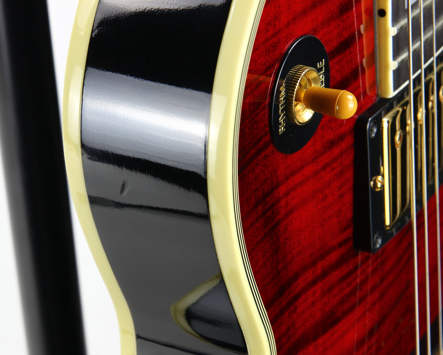 RED TIGER! Gibson Custom Shop 1968 Reissue Les Paul Custom - Figured, '68 Historic Flametop! Fire, Ebony Board!