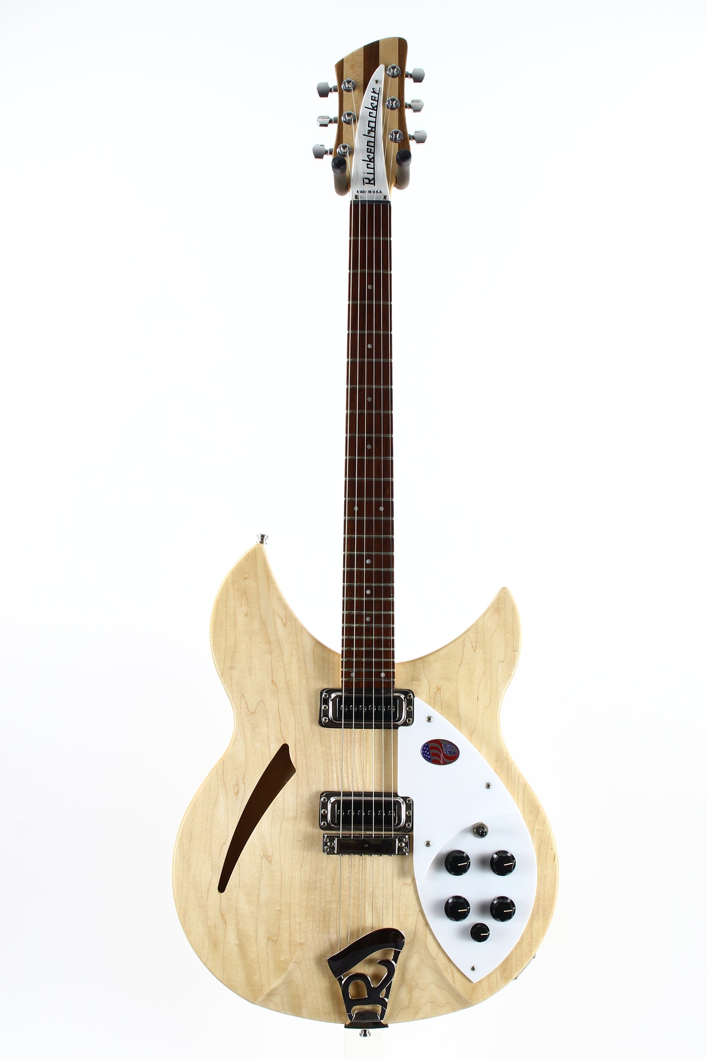2021 Rickenbacker 330 MG Mapleglo | Semi Hollow Electric Guitar Natural