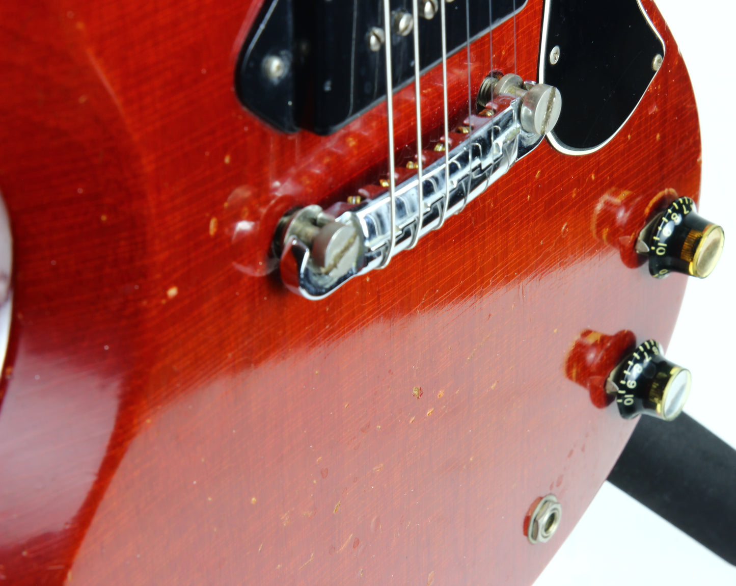 Early 1965 Gibson SG Jr. Junior WIDE NUT Cherry Red | No breaks, No refins Les Paul 1964 spec
