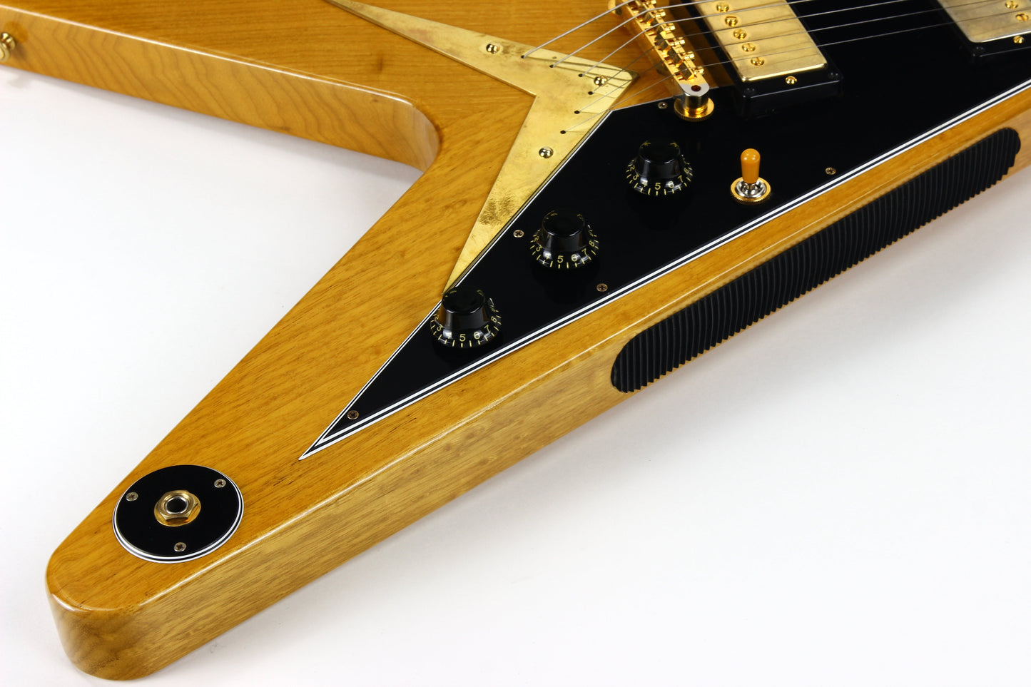 2022 Gibson Custom Shop Historic 1958 Korina '58 Flying V Reissue - Natural, Black Pickguard, SUPER LIGHT!