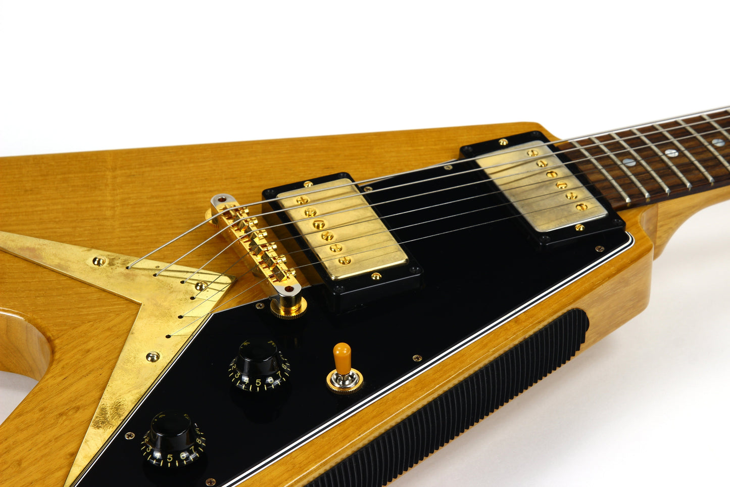 2022 Gibson Custom Shop Historic 1958 Korina '58 Flying V Reissue - Natural, Black Pickguard, SUPER LIGHT!