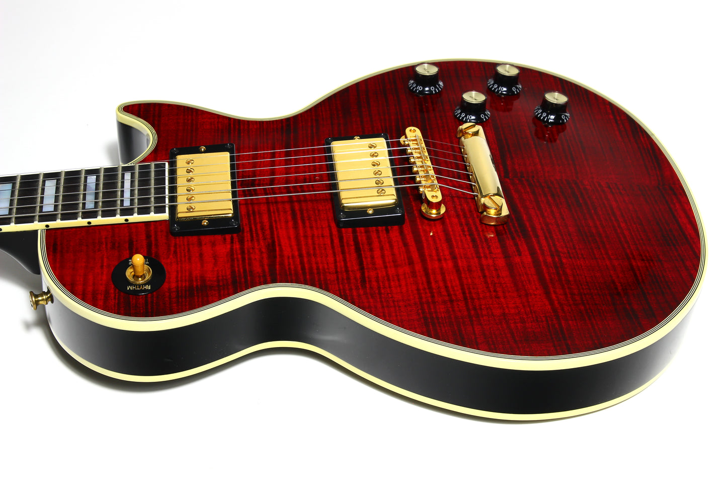 RED TIGER! Gibson Custom Shop 1968 Reissue Les Paul Custom - Figured, '68 Historic Flametop! Fire, Ebony Board!