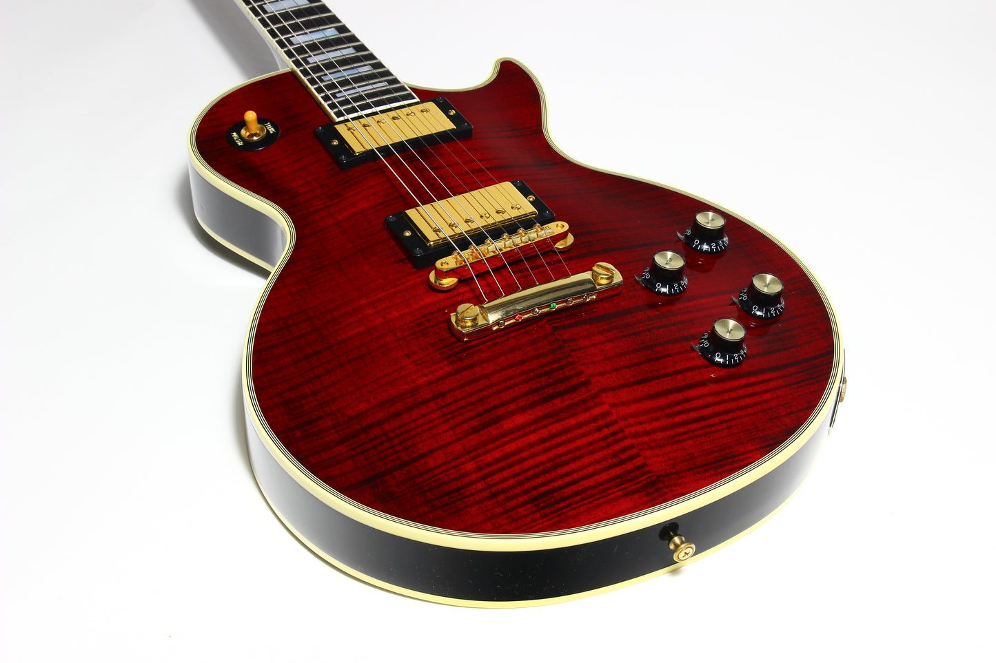 RED TIGER! Gibson Custom Shop 1968 Reissue Les Paul Custom - Figured, '68 Historic Flametop! Fire, Ebony Board!