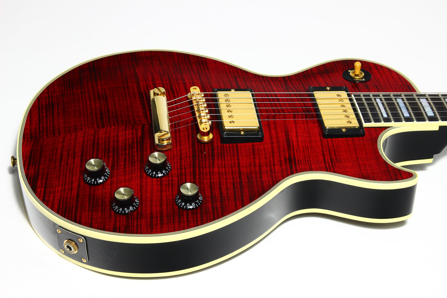 RED TIGER! Gibson Custom Shop 1968 Reissue Les Paul Custom - Figured, '68 Historic Flametop! Fire, Ebony Board!