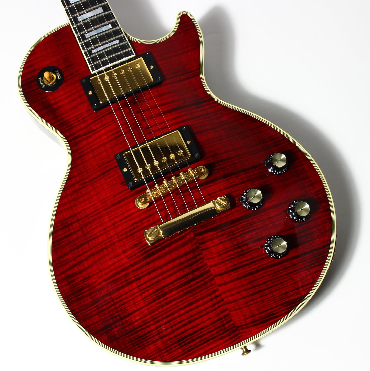 RED TIGER! Gibson Custom Shop 1968 Reissue Les Paul Custom - Figured, '68 Historic Flametop! Fire, Ebony Board!