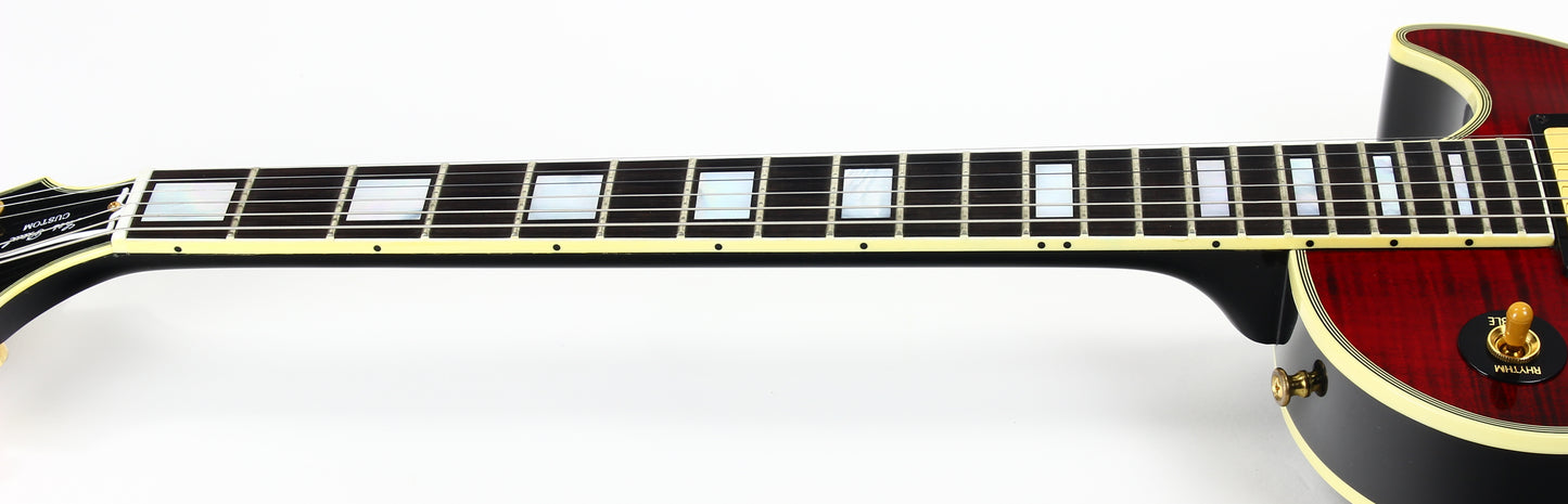 RED TIGER! Gibson Custom Shop 1968 Reissue Les Paul Custom - Figured, '68 Historic Flametop! Fire, Ebony Board!