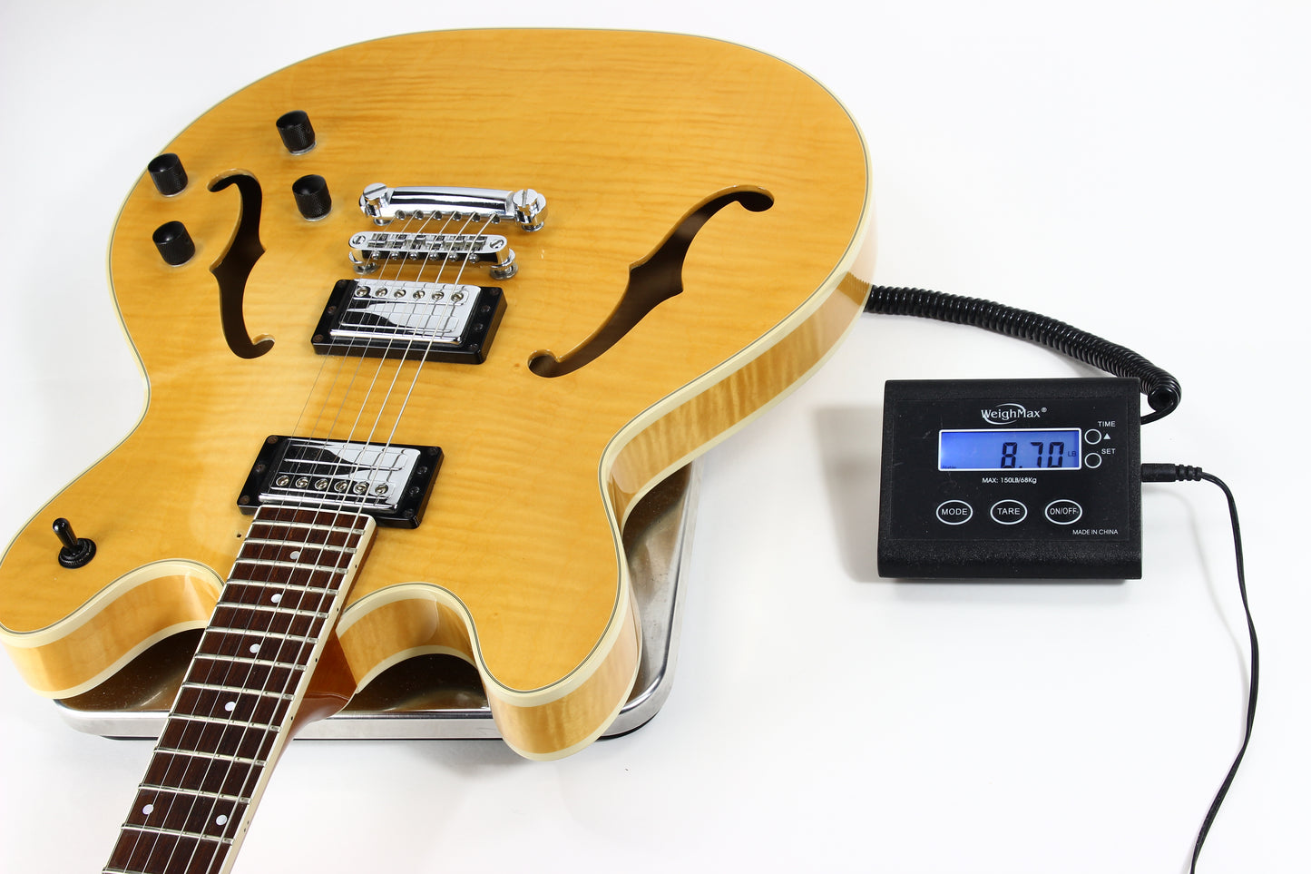 c. 1998 Guild USA Starfire IV Natural Blonde - Westerly Rhode Island Made, Highly Figured Flame!