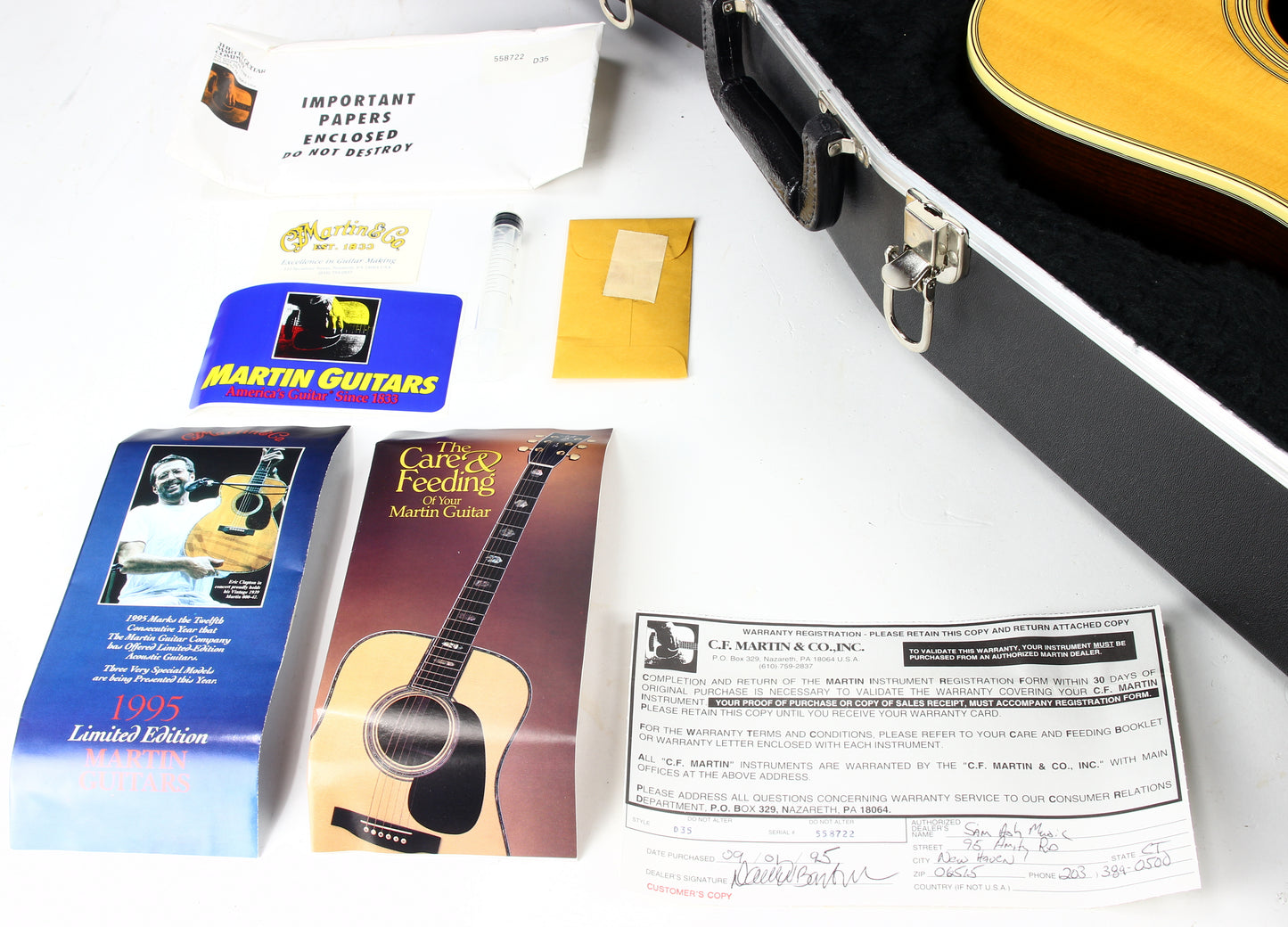 MINT! 1995 Martin D-35 30th Anniversary BRAZILIAN ROSEWOOD Limited Edition Acoustic Guitar 1965-1995