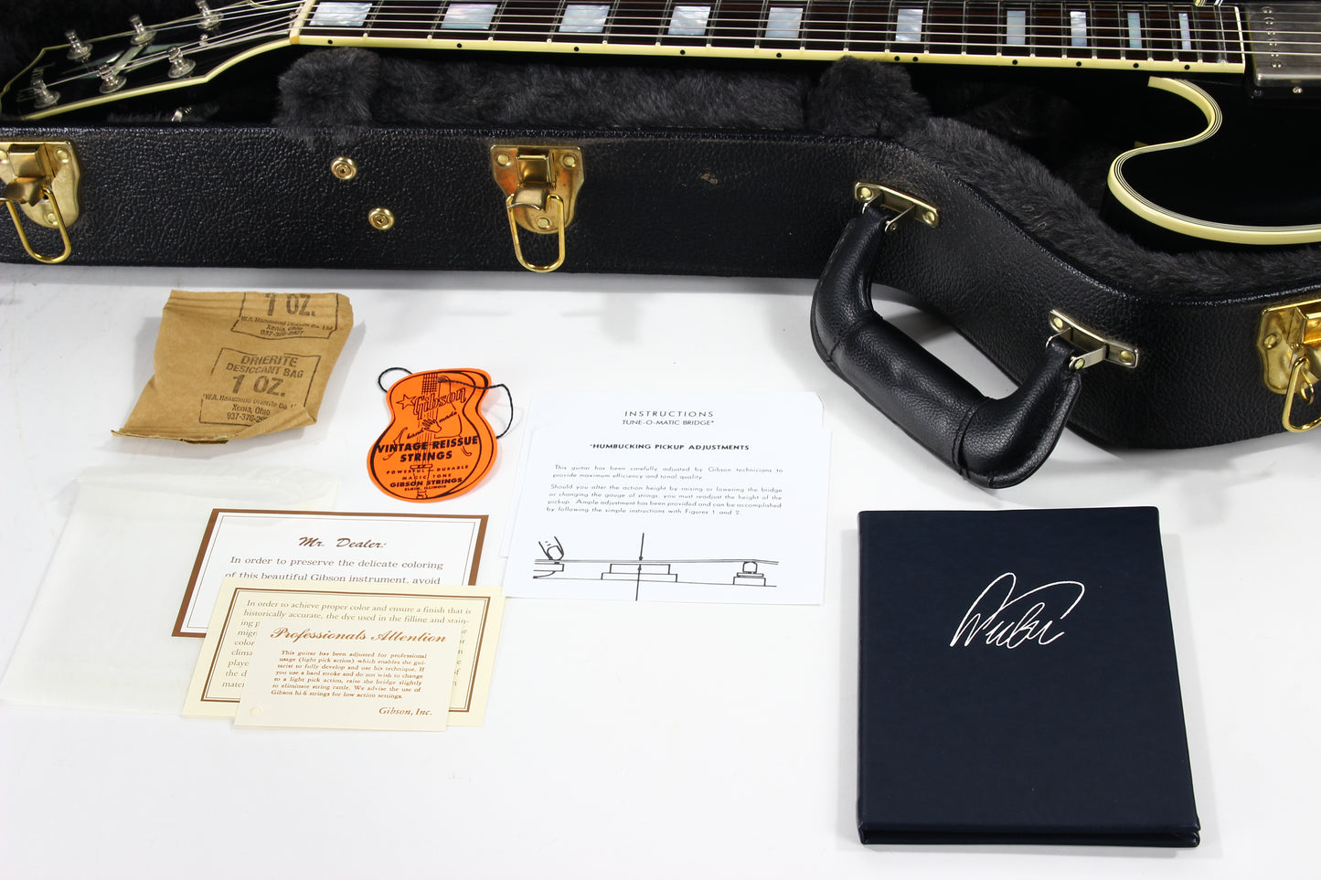 PROTOTYPE! 2017 Gibson Memphis Artist Proto Shinichi Ubukata Ebony Black ES-355 - Trini Lopez Diamond F-Holes DG-335, Bigsby