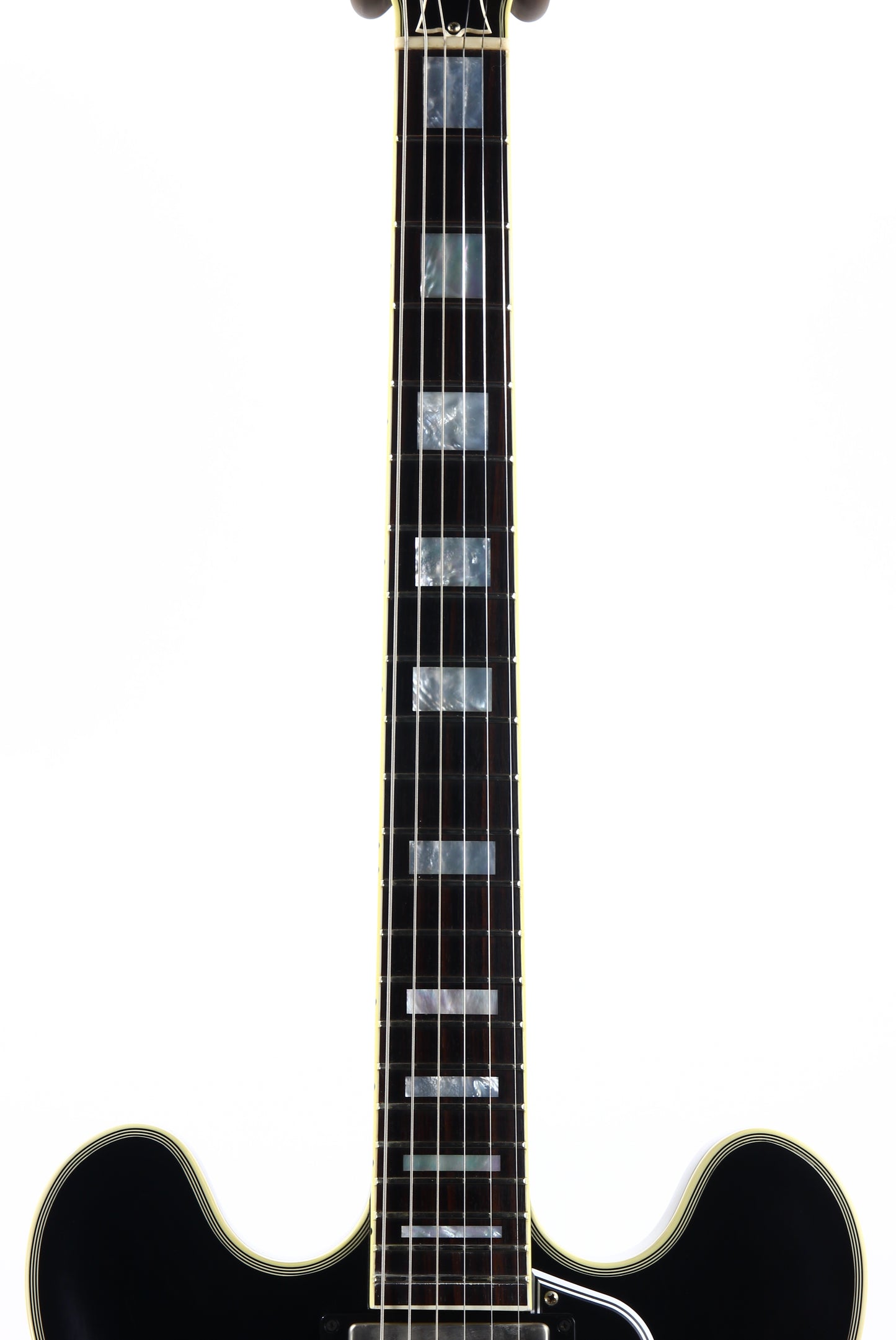 PROTOTYPE! 2017 Gibson Memphis Artist Proto Shinichi Ubukata Ebony Black ES-355 - Trini Lopez Diamond F-Holes DG-335, Bigsby