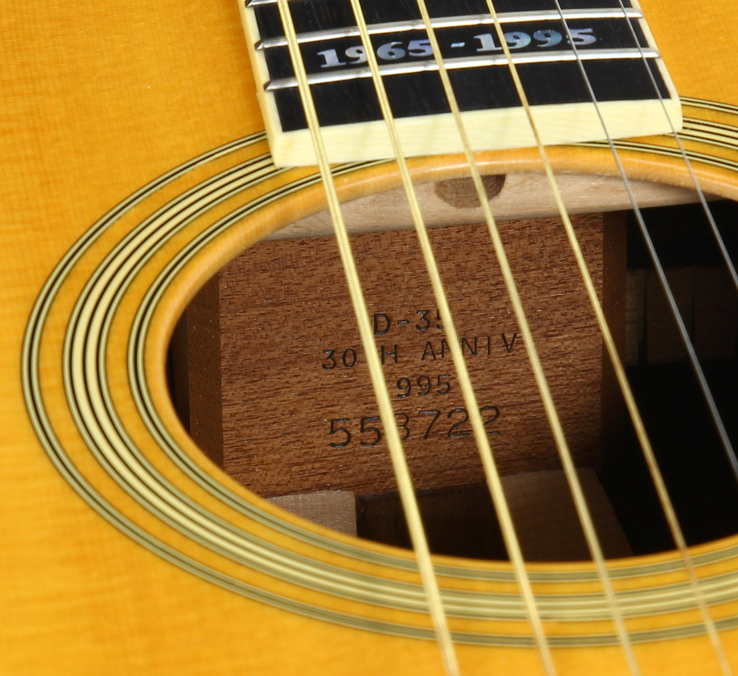 MINT! 1995 Martin D-35 30th Anniversary BRAZILIAN ROSEWOOD Limited Edition Acoustic Guitar 1965-1995