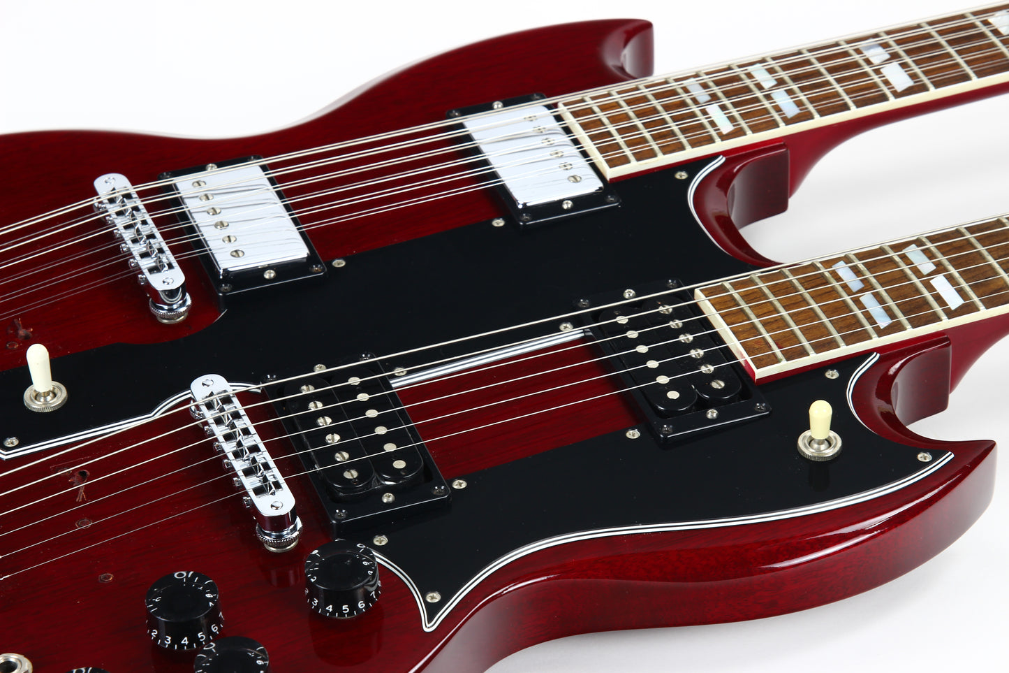 1996 Gibson EDS-1275 Double Neck SG 6/12 - JIMMY PAGE MODS! 1971 Cherry Doubleneck