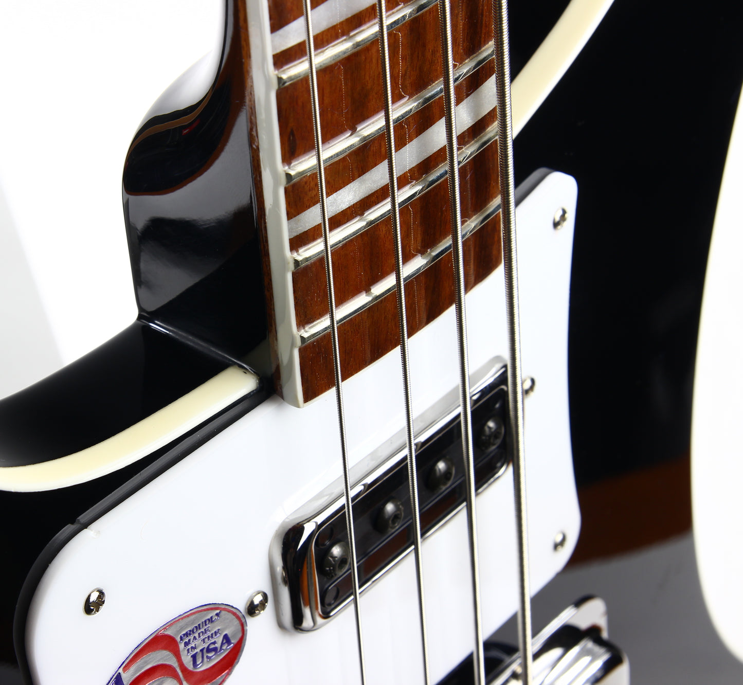 2020 Rickenbacker 4003 Left-Handed Jetglo Black Electric Bass - MINTY, Silver Case, 4000 Series 4001