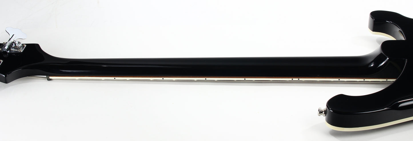 2020 Rickenbacker 4003 Left-Handed Jetglo Black Electric Bass - MINTY, Silver Case, 4000 Series 4001