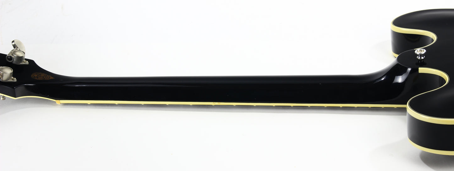 PROTOTYPE! 2017 Gibson Memphis Artist Proto Shinichi Ubukata Ebony Black ES-355 - Trini Lopez Diamond F-Holes DG-335, Bigsby