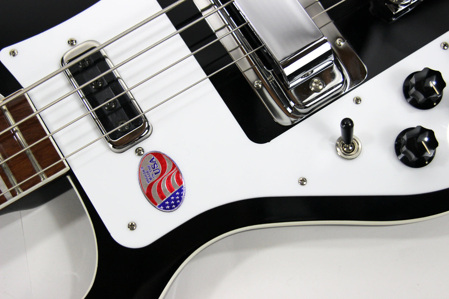 2020 Rickenbacker 4003 Left-Handed Jetglo Black Electric Bass - MINTY, Silver Case, 4000 Series 4001