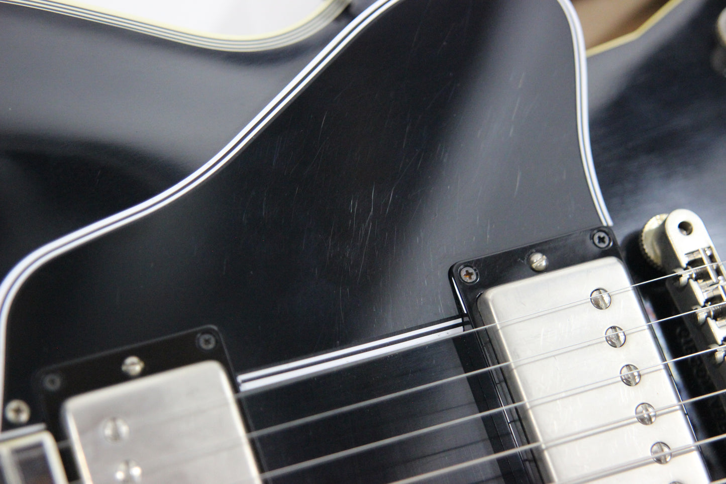 PROTOTYPE! 2017 Gibson Memphis Artist Proto Shinichi Ubukata Ebony Black ES-355 - Trini Lopez Diamond F-Holes DG-335, Bigsby