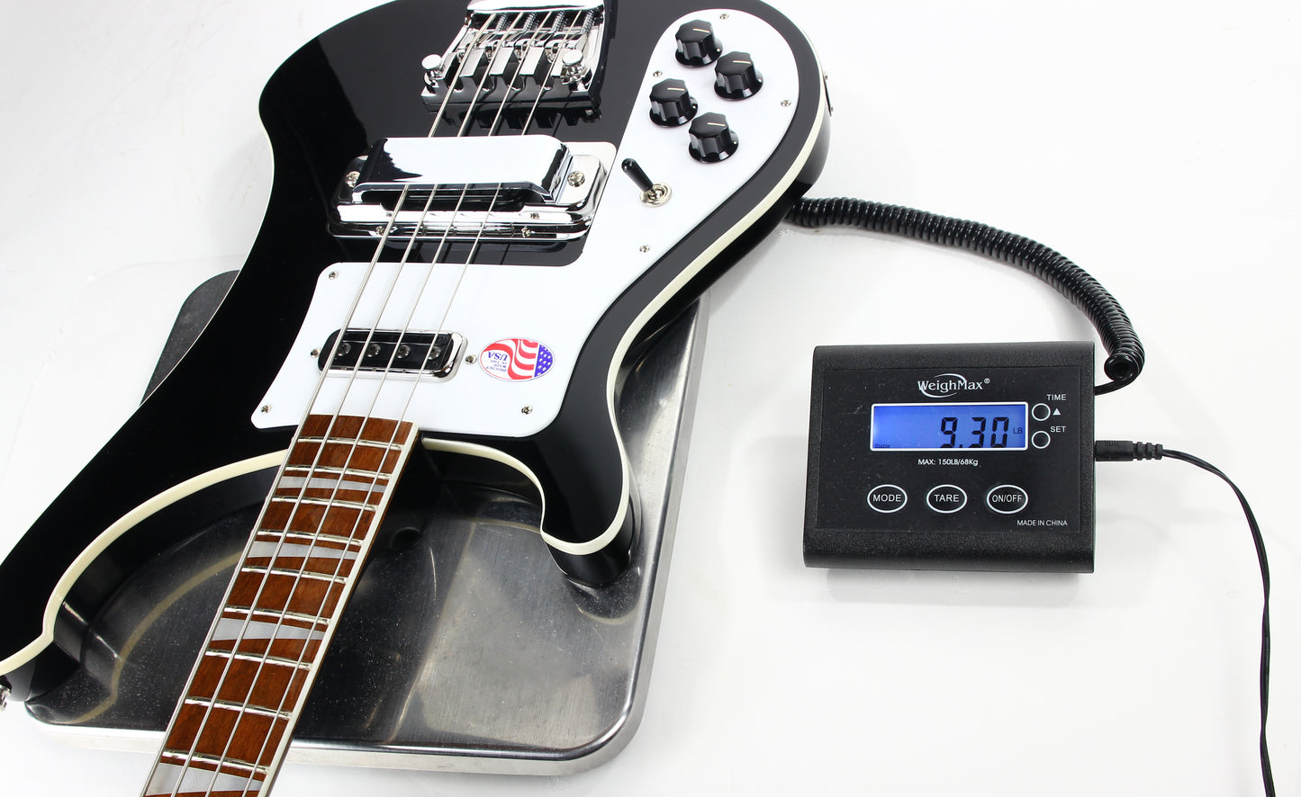 2020 Rickenbacker 4003 Left-Handed Jetglo Black Electric Bass - MINTY, Silver Case, 4000 Series 4001