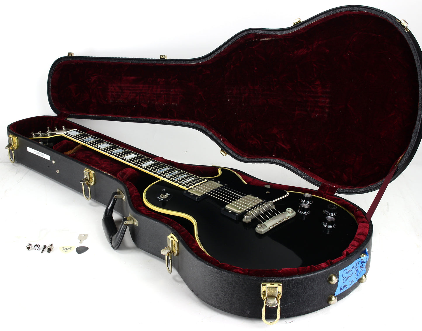 2002 Gibson '68 Les Paul Custom Black Beauty 1968 with Nickel Hardware Electric Guitar
