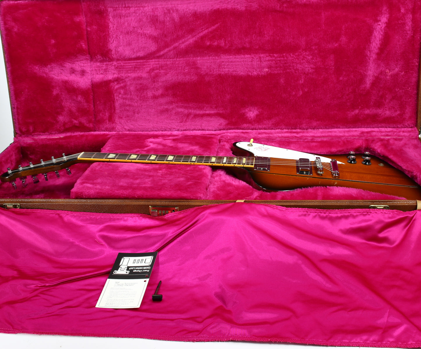 1992 Gibson Firebird V Reverse Reissue Vintage Sunburst - w/ Original Hard Case, Banjo Tuners, Neck Through