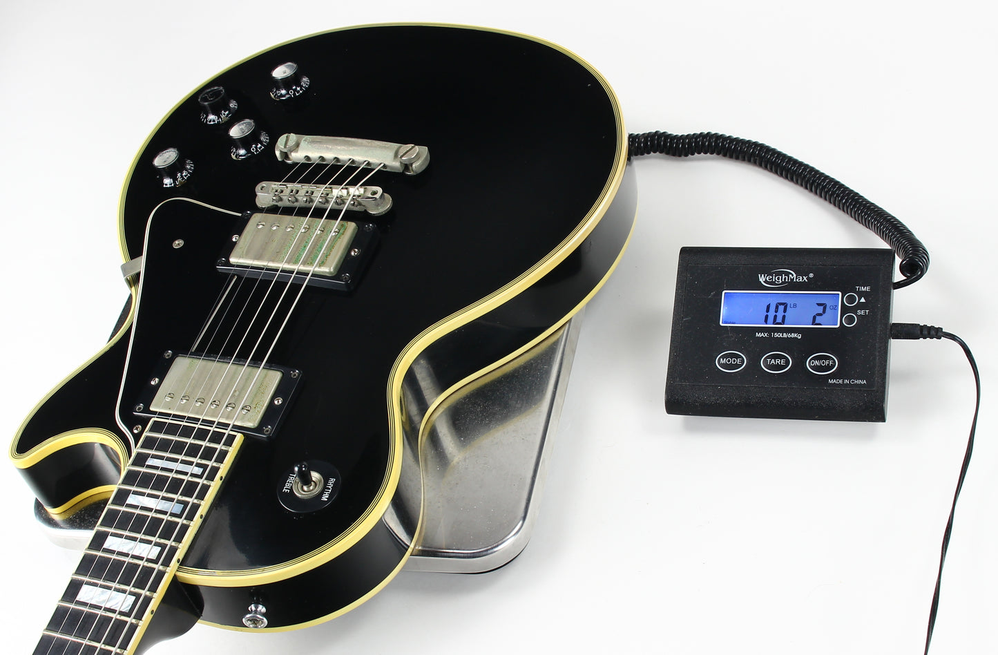 2002 Gibson '68 Les Paul Custom Black Beauty 1968 with Nickel Hardware Electric Guitar