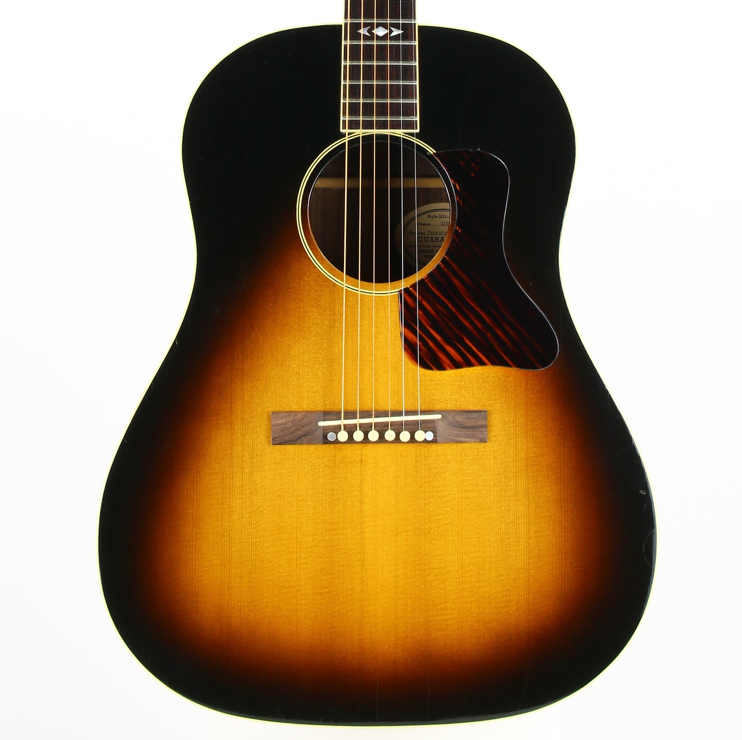 PROTOTYPE BY REN FERGUSON! 1990 Gibson Advanced Jumbo AJ Acoustic Dreadnought Guitar, Master Built - Sunburst, Rosewood