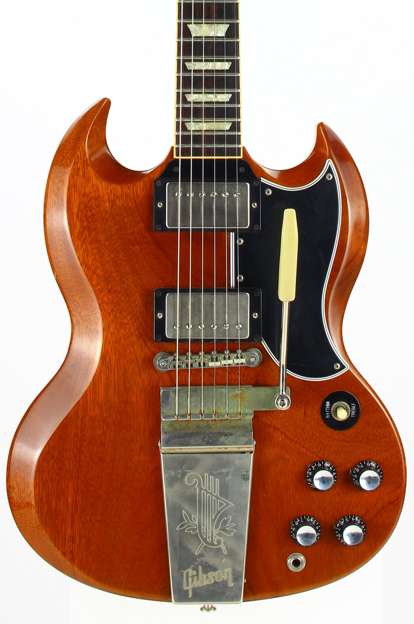 2000 Gibson Custom Shop Historic '61 Les Paul Murphy Aged - Faded Heritage Cherry, Maestro Lyre Vibrola!