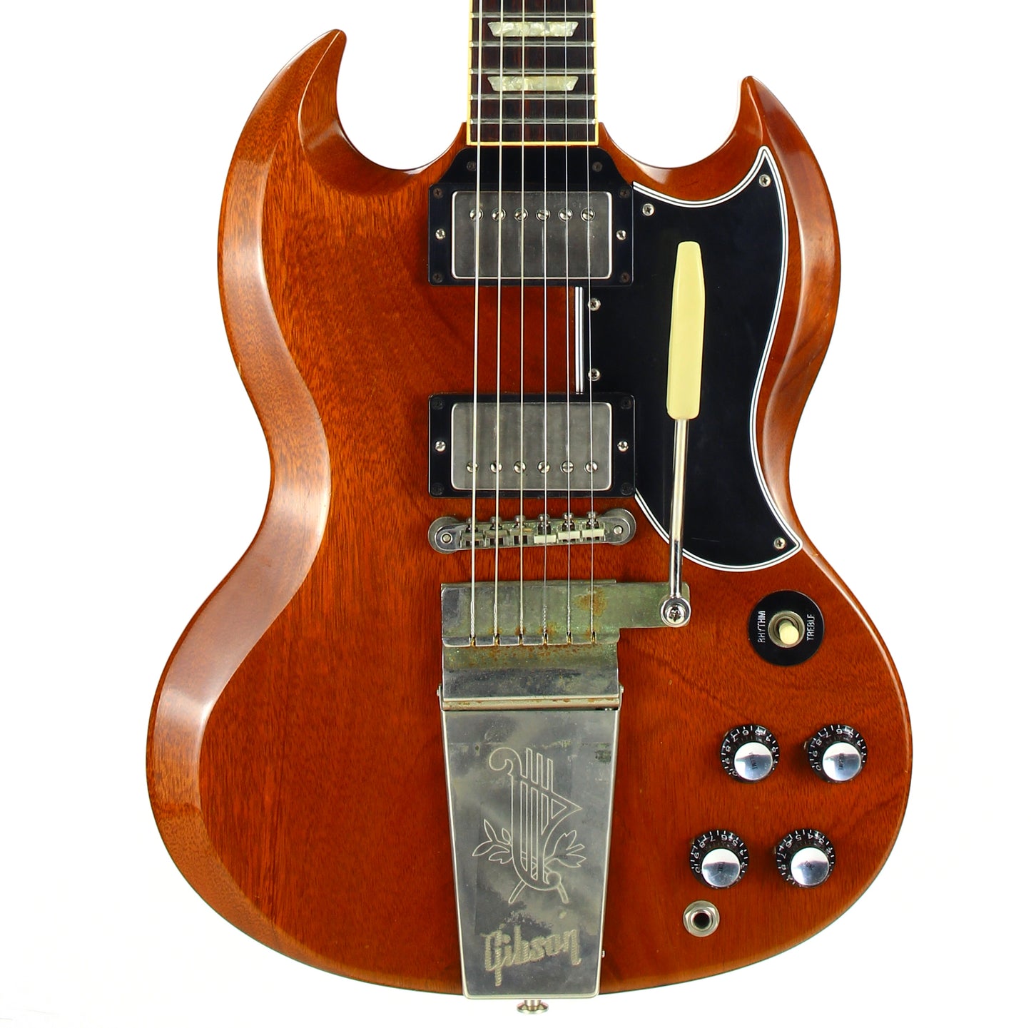 2000 Gibson Custom Shop Historic '61 Les Paul Murphy Aged - Faded Heritage Cherry, Maestro Lyre Vibrola!