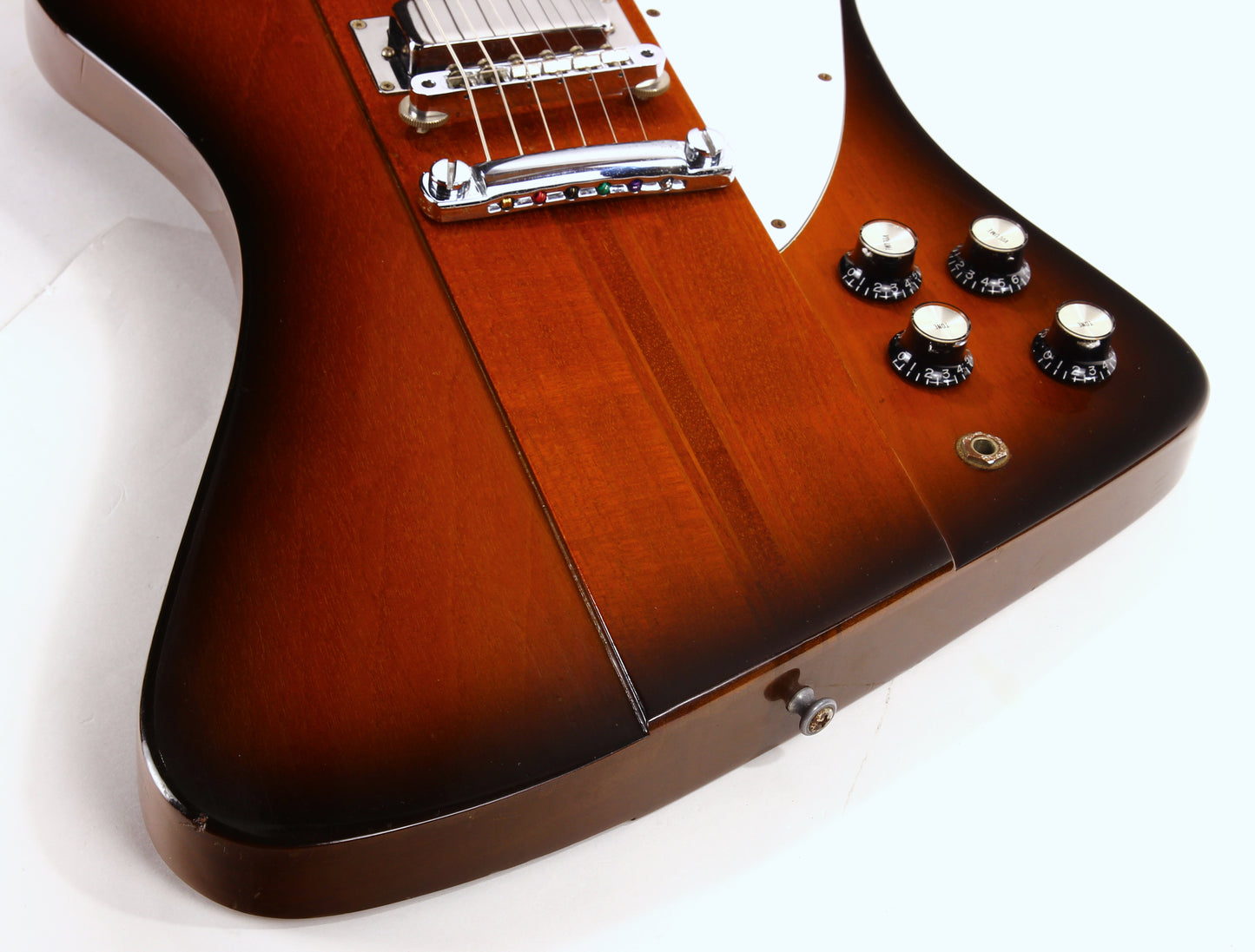 1992 Gibson Firebird V Reverse Reissue Vintage Sunburst - w/ Original Hard Case, Banjo Tuners, Neck Through