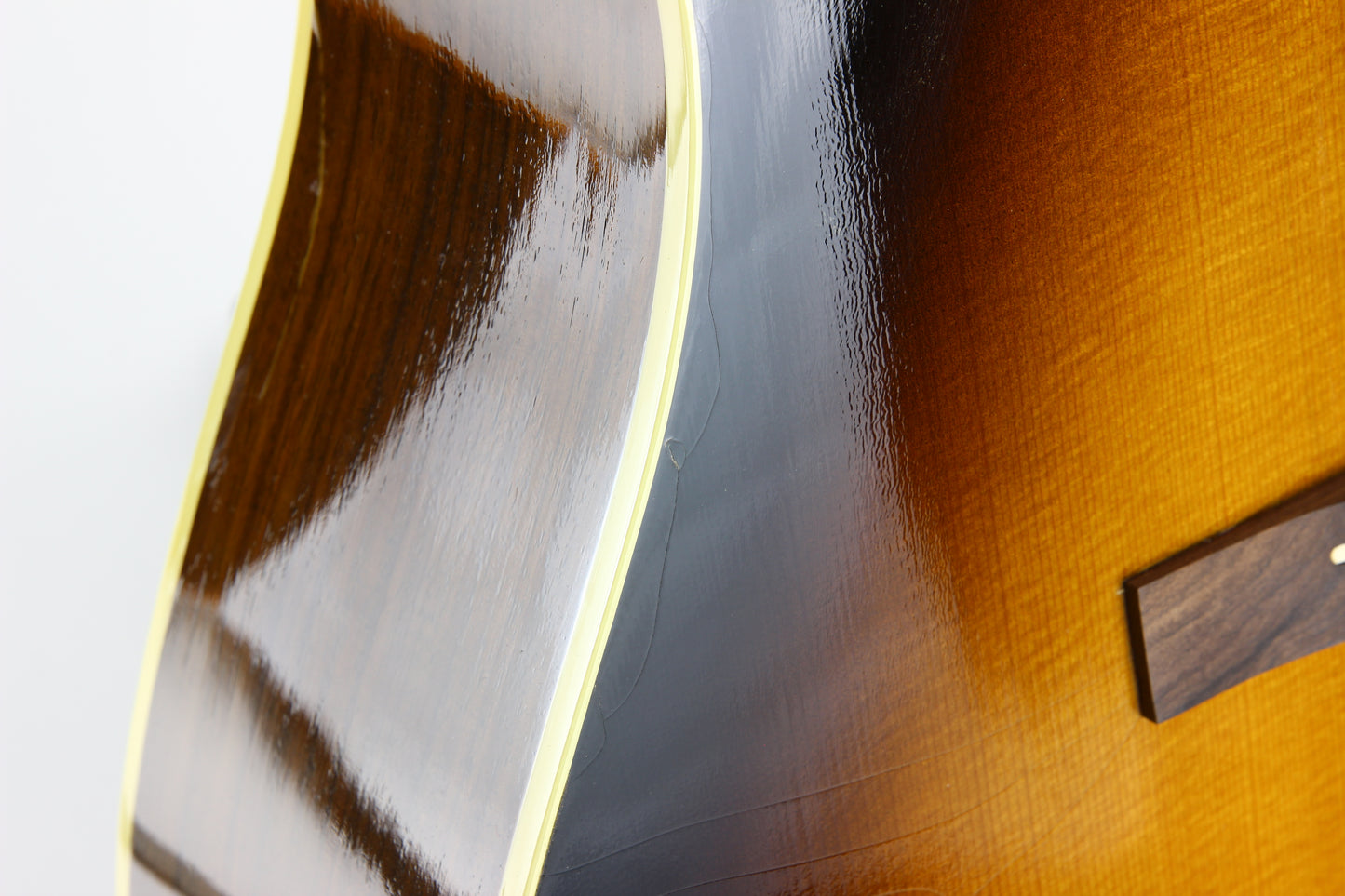 PROTOTYPE BY REN FERGUSON! 1990 Gibson Advanced Jumbo AJ Acoustic Dreadnought Guitar, Master Built - Sunburst, Rosewood