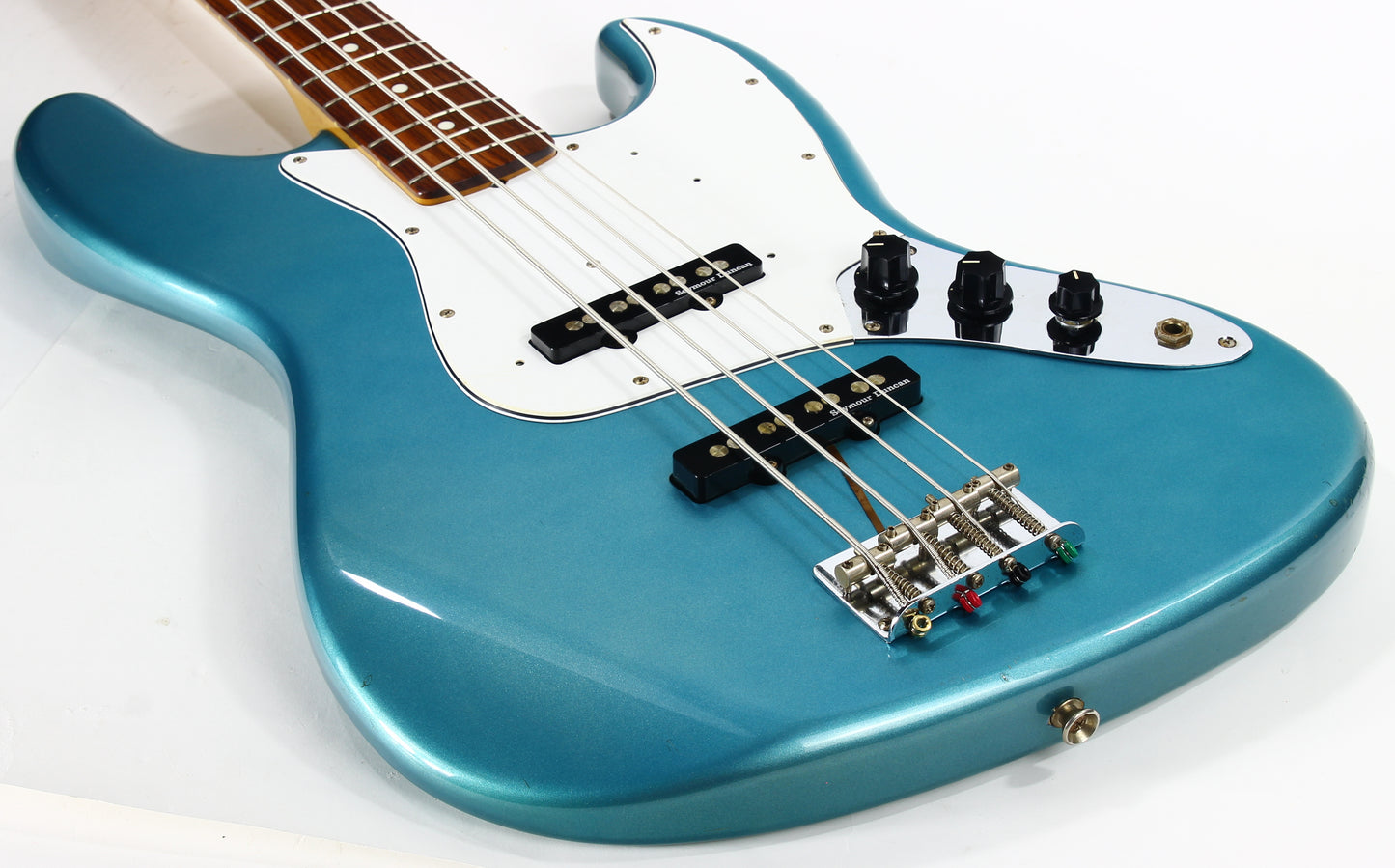 1999 Fender Japan Jazz Bass Ocean Turquoise MATCHING HEADSTOCK JB62 '62 Reissue CIJ