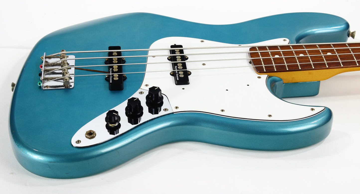 1999 Fender Japan Jazz Bass Ocean Turquoise MATCHING HEADSTOCK JB62 '62 Reissue CIJ