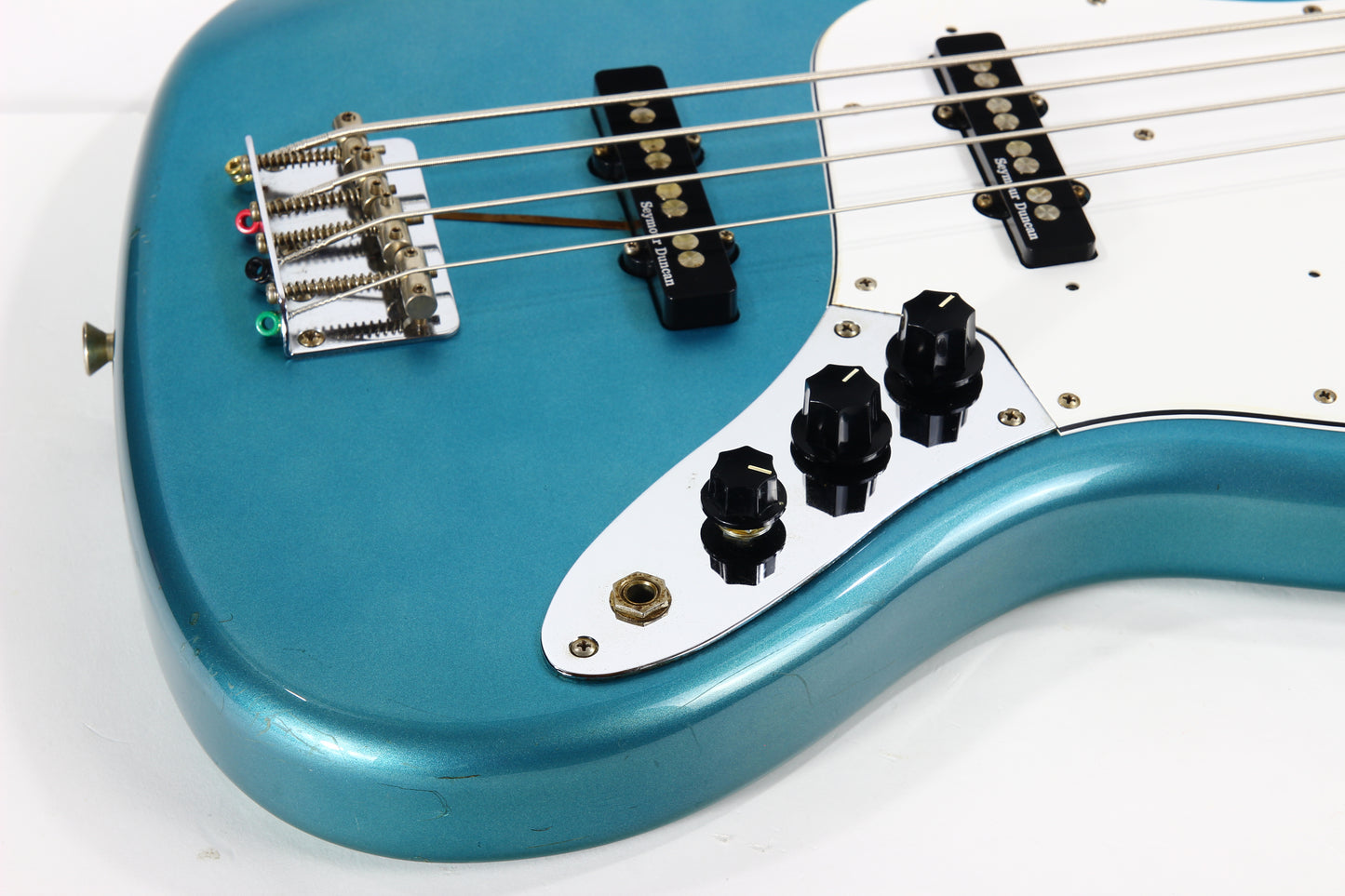 1999 Fender Japan Jazz Bass Ocean Turquoise MATCHING HEADSTOCK JB62 '62 Reissue CIJ