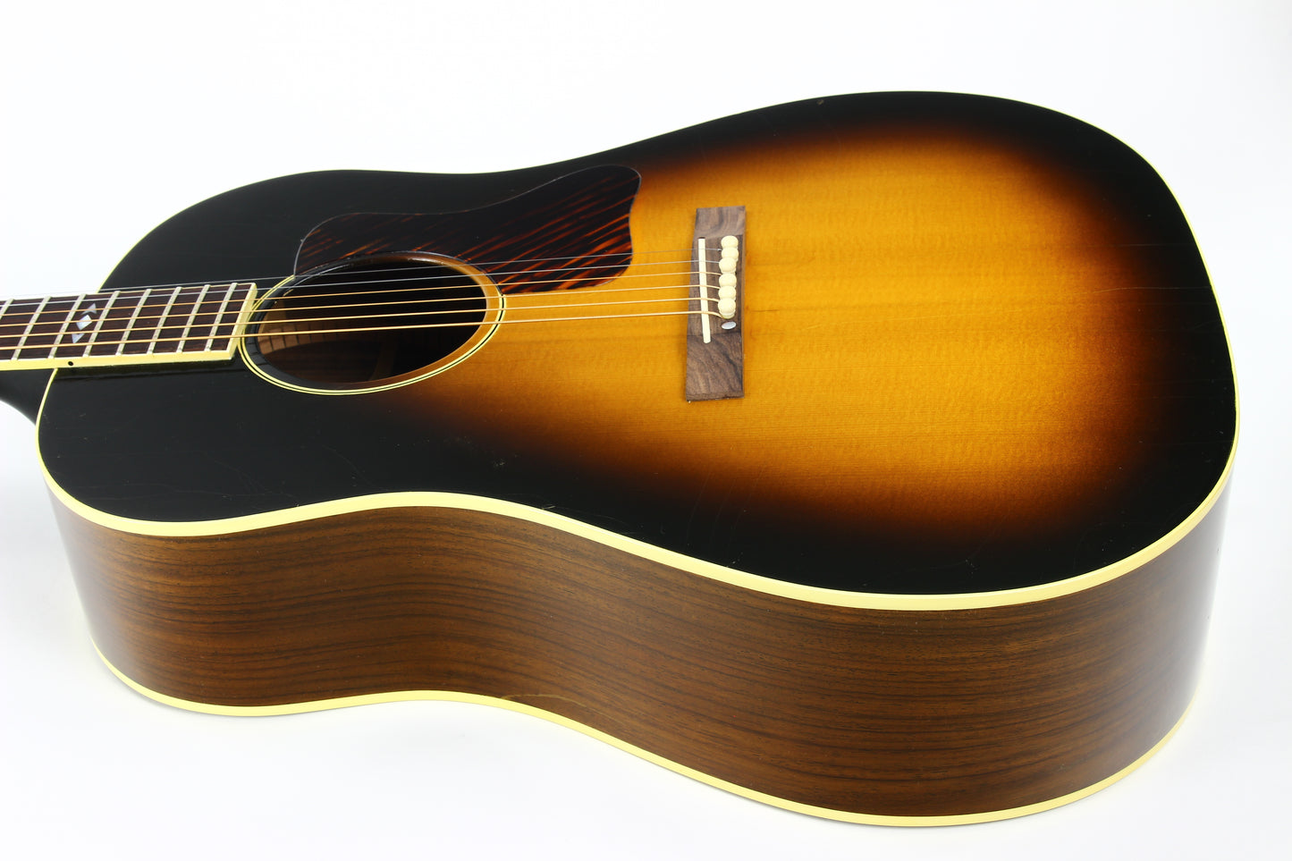 PROTOTYPE BY REN FERGUSON! 1990 Gibson Advanced Jumbo AJ Acoustic Dreadnought Guitar, Master Built - Sunburst, Rosewood