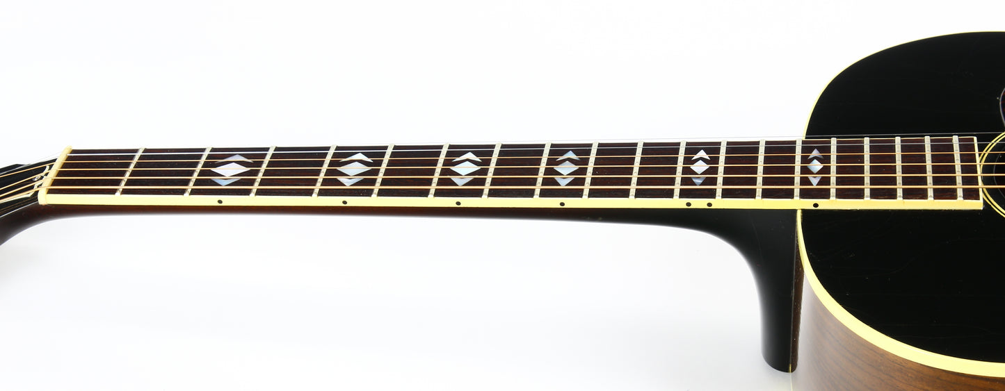 PROTOTYPE BY REN FERGUSON! 1990 Gibson Advanced Jumbo AJ Acoustic Dreadnought Guitar, Master Built - Sunburst, Rosewood