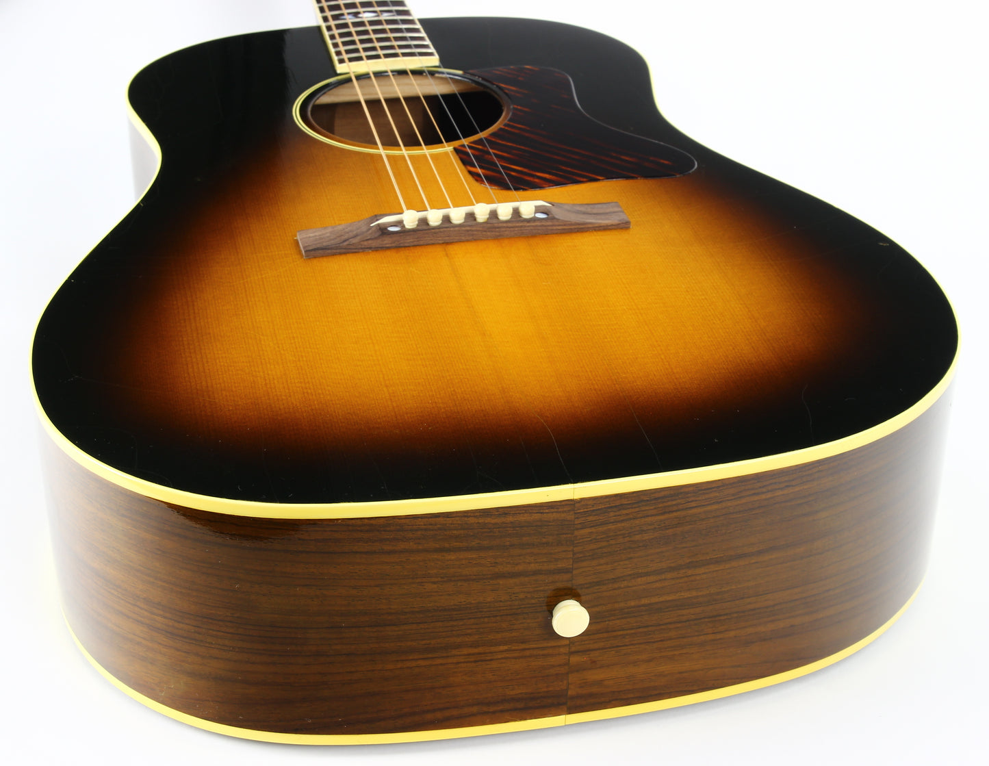 PROTOTYPE BY REN FERGUSON! 1990 Gibson Advanced Jumbo AJ Acoustic Dreadnought Guitar, Master Built - Sunburst, Rosewood