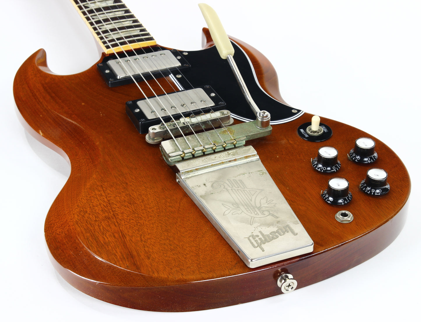 2000 Gibson Custom Shop Historic '61 Les Paul Murphy Aged - Faded Heritage Cherry, Maestro Lyre Vibrola!