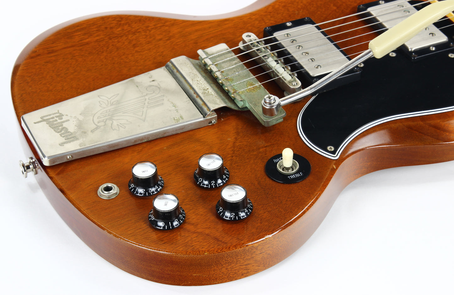 2000 Gibson Custom Shop Historic '61 Les Paul Murphy Aged - Faded Heritage Cherry, Maestro Lyre Vibrola!