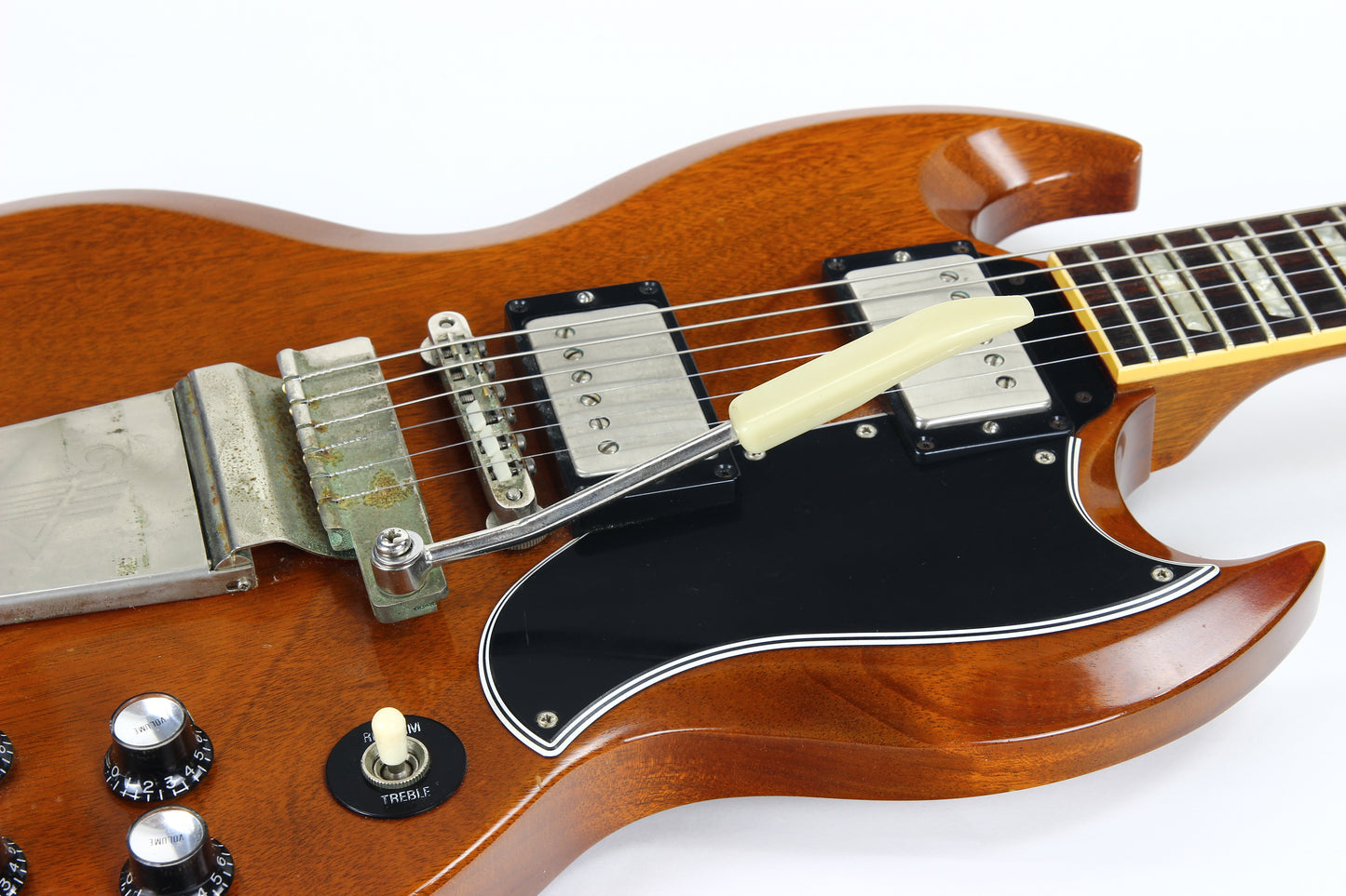 2000 Gibson Custom Shop Historic '61 Les Paul Murphy Aged - Faded Heritage Cherry, Maestro Lyre Vibrola!