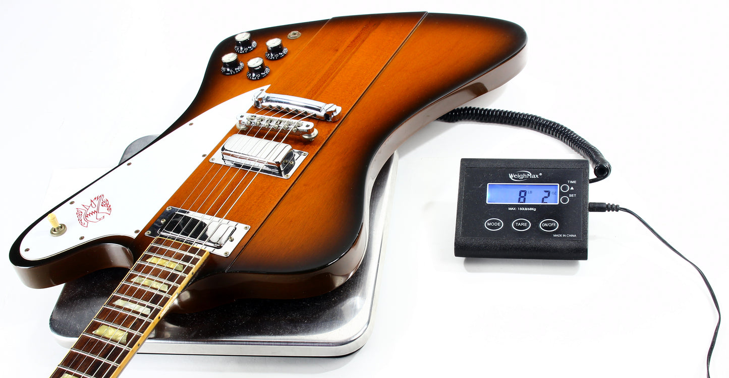 1992 Gibson Firebird V Reverse Reissue Vintage Sunburst - w/ Original Hard Case, Banjo Tuners, Neck Through