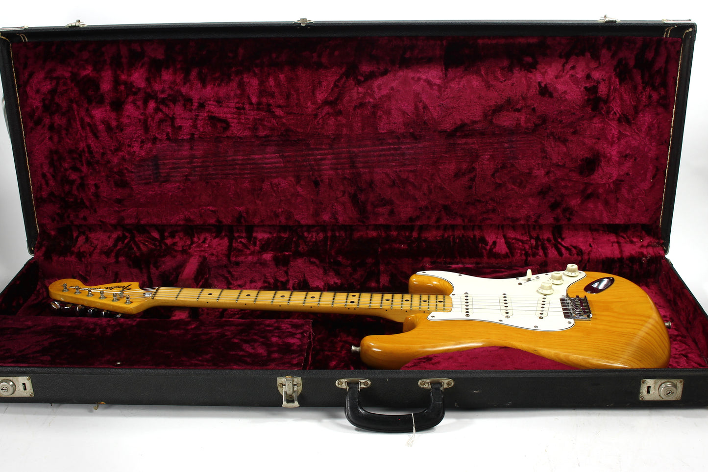 1975 Fender Stratocaster Natural Ash Hardtail - Vintage 1970's Strat! No Routes or Refins!