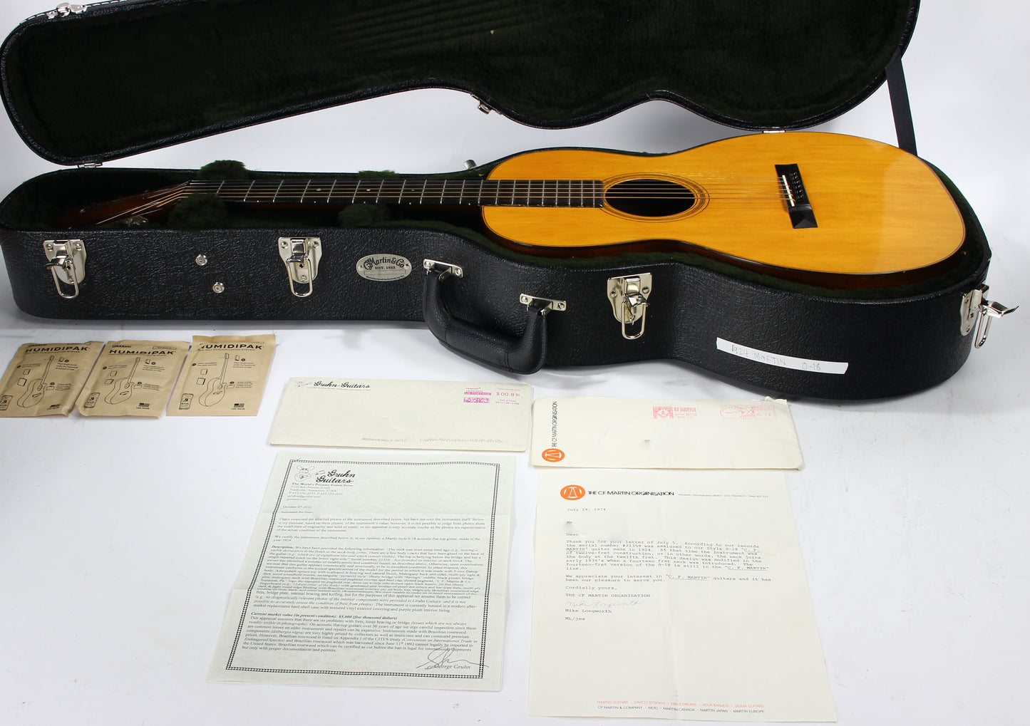 1924 Martin 0-18 Vintage Pre-War Flat Top Parlor Acoustic Guitar - Adirondack Spruce, Honduran Mahogany, Ebony Board/Bridge