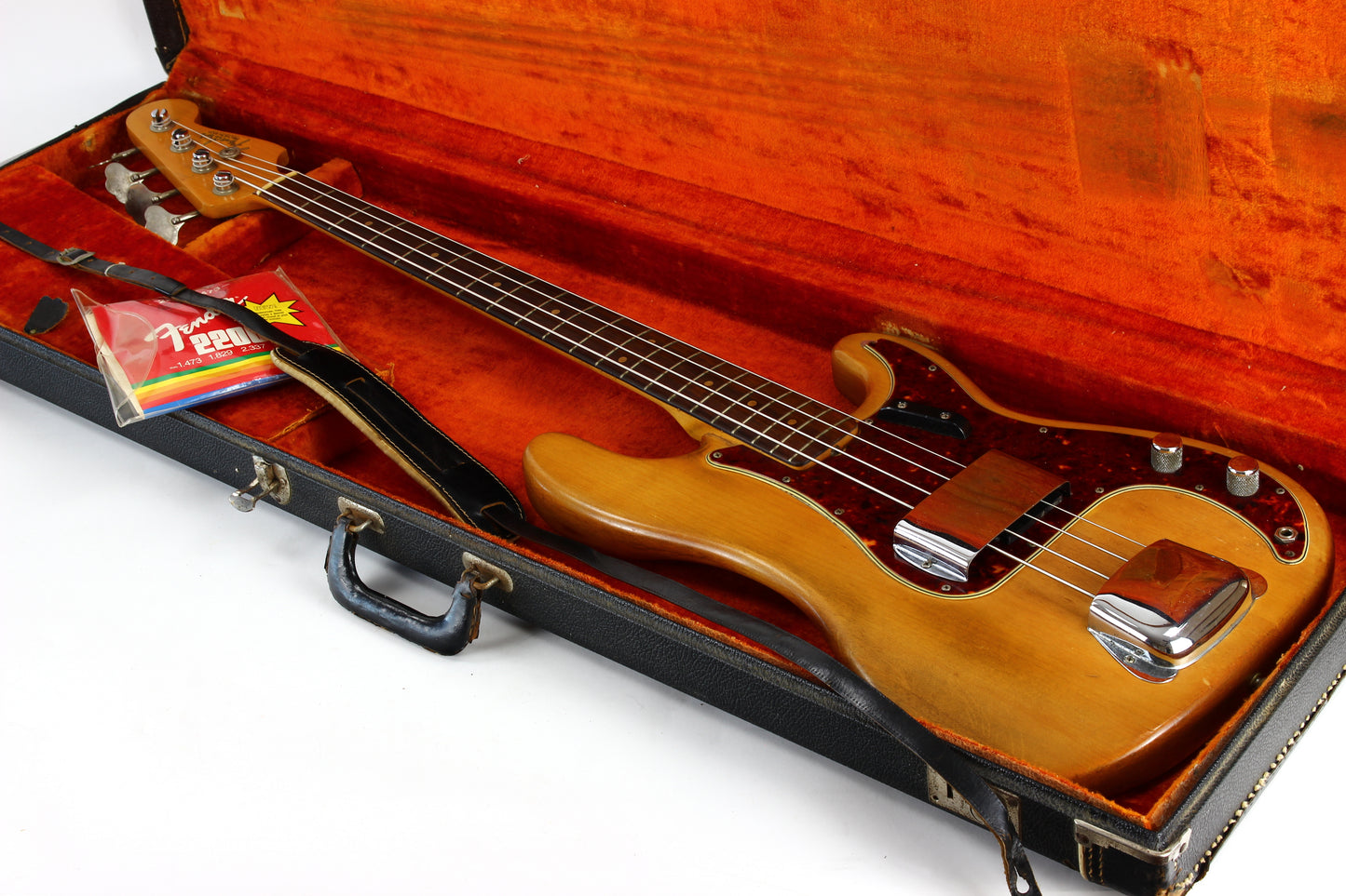 1964 Fender Precision Bass, Vintage '64 Pre-CBS | Spaghetti Logo, Natural Refin w Original Case!
