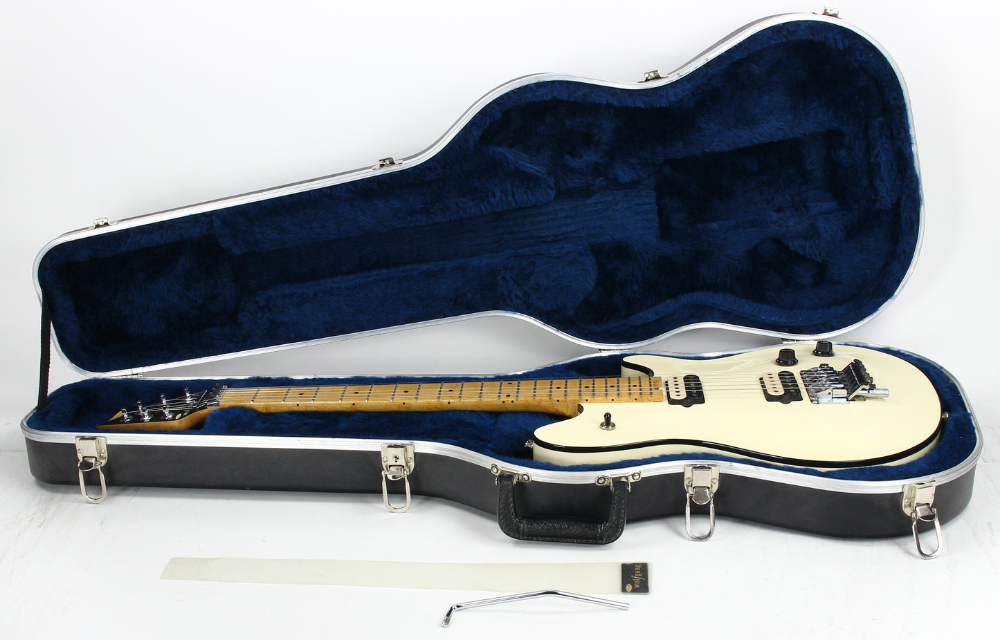 EARLY! 1996 Peavey EVH Wolfgang Standard PATENT PENDING Archtop -- VERY Early Model, Deluxe, White w Black Binding!