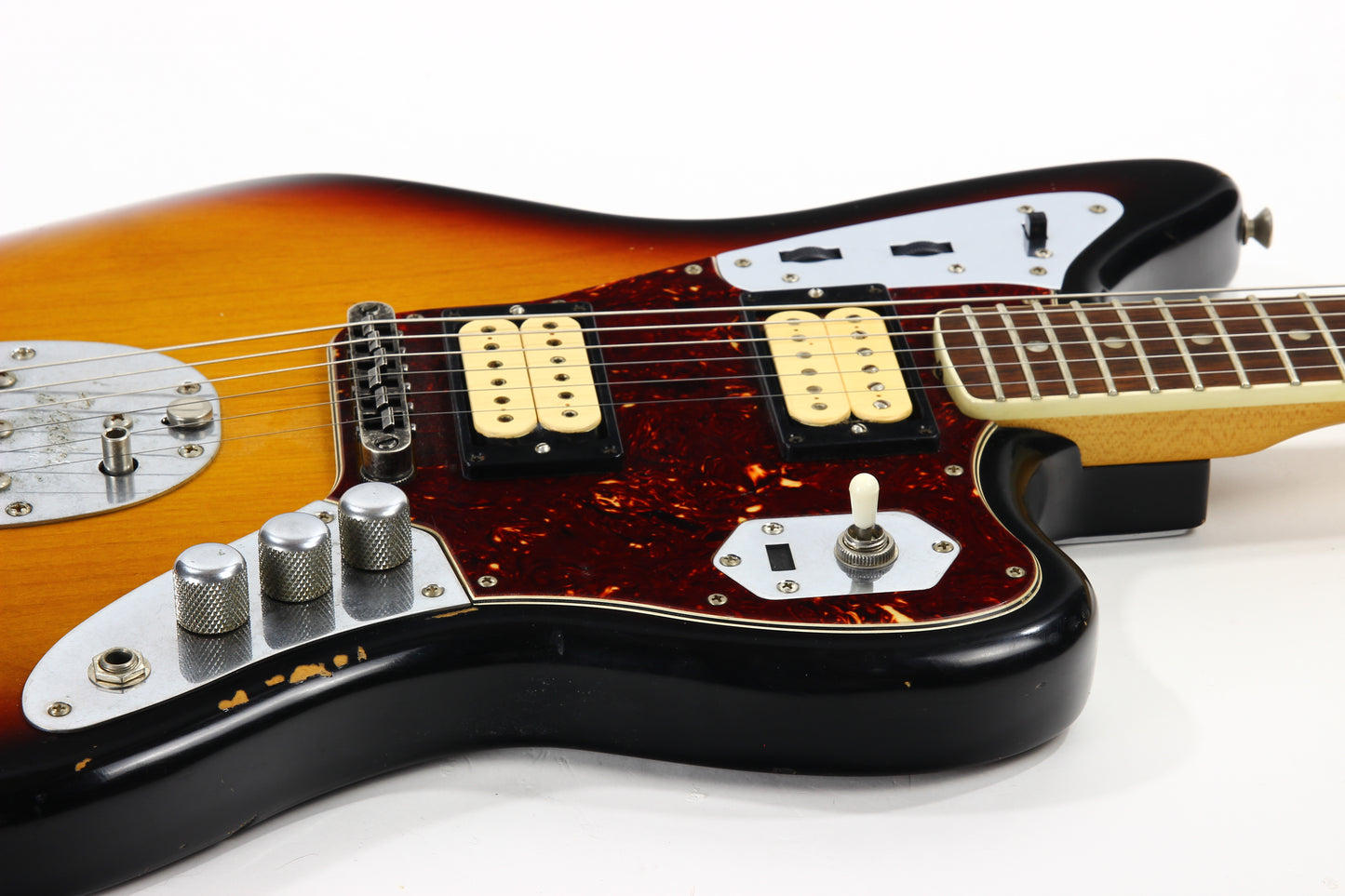 2012 Fender Road Worn Kurt Cobain '65 Jaguar - Original Case and Book, 3-Color Sunburst, Relic, Nirvana!